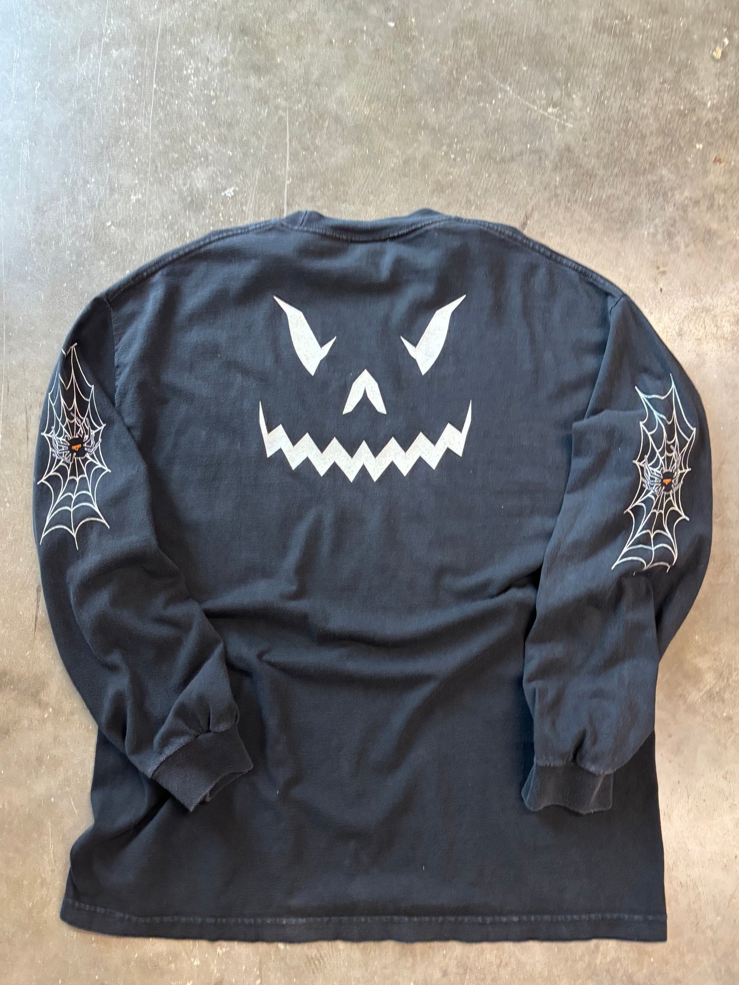 Harley Davidson Halloween spiderweb size xl