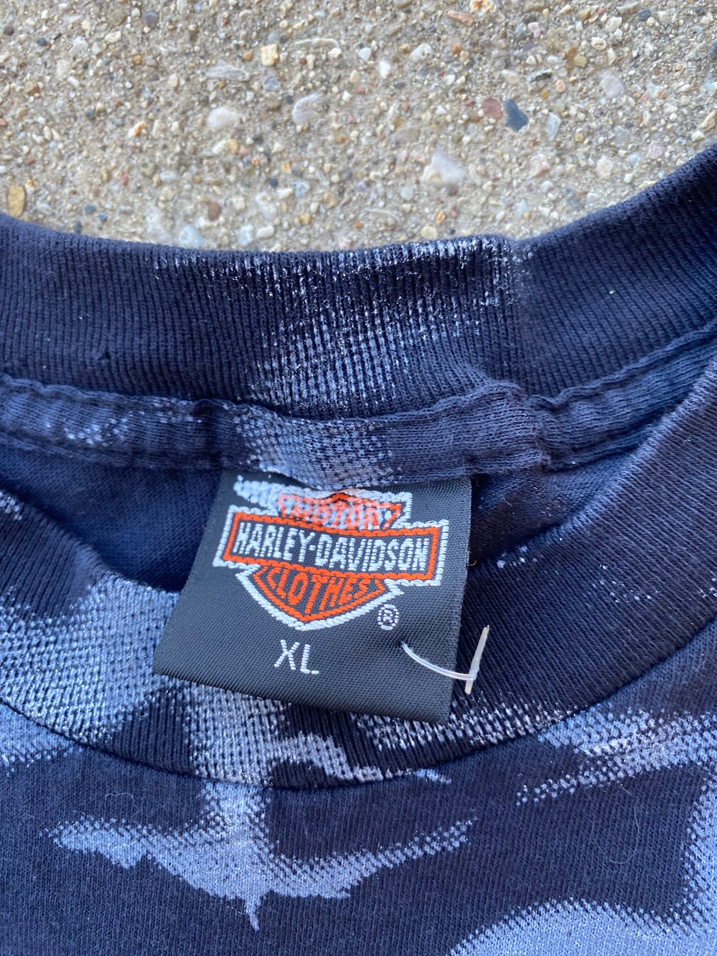 Vintage Harley Davidson Lightning Eagle AOP size extra large shirt