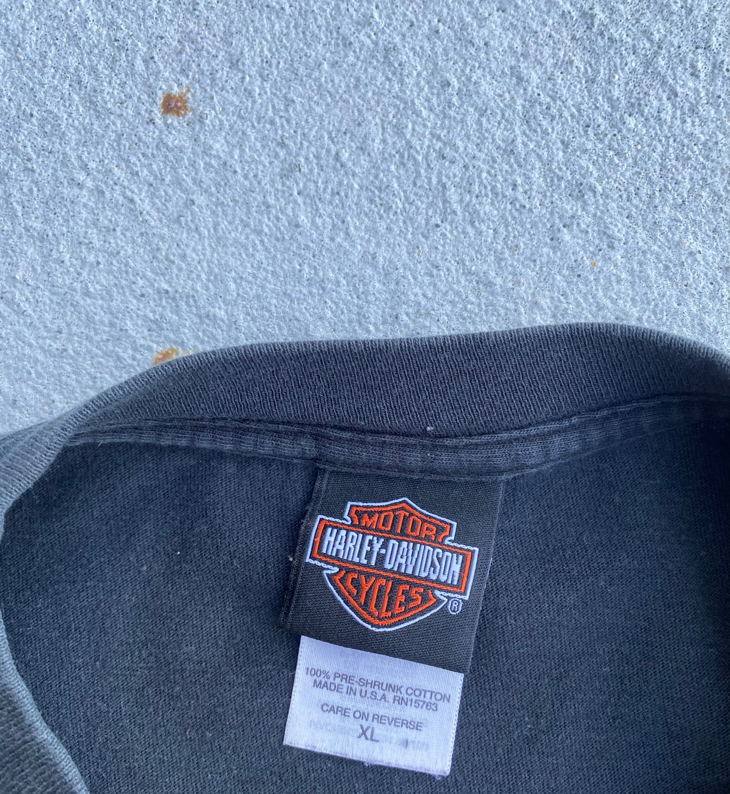 Vintage Harley Davidson Skull Pile Long Sleeve Size XL