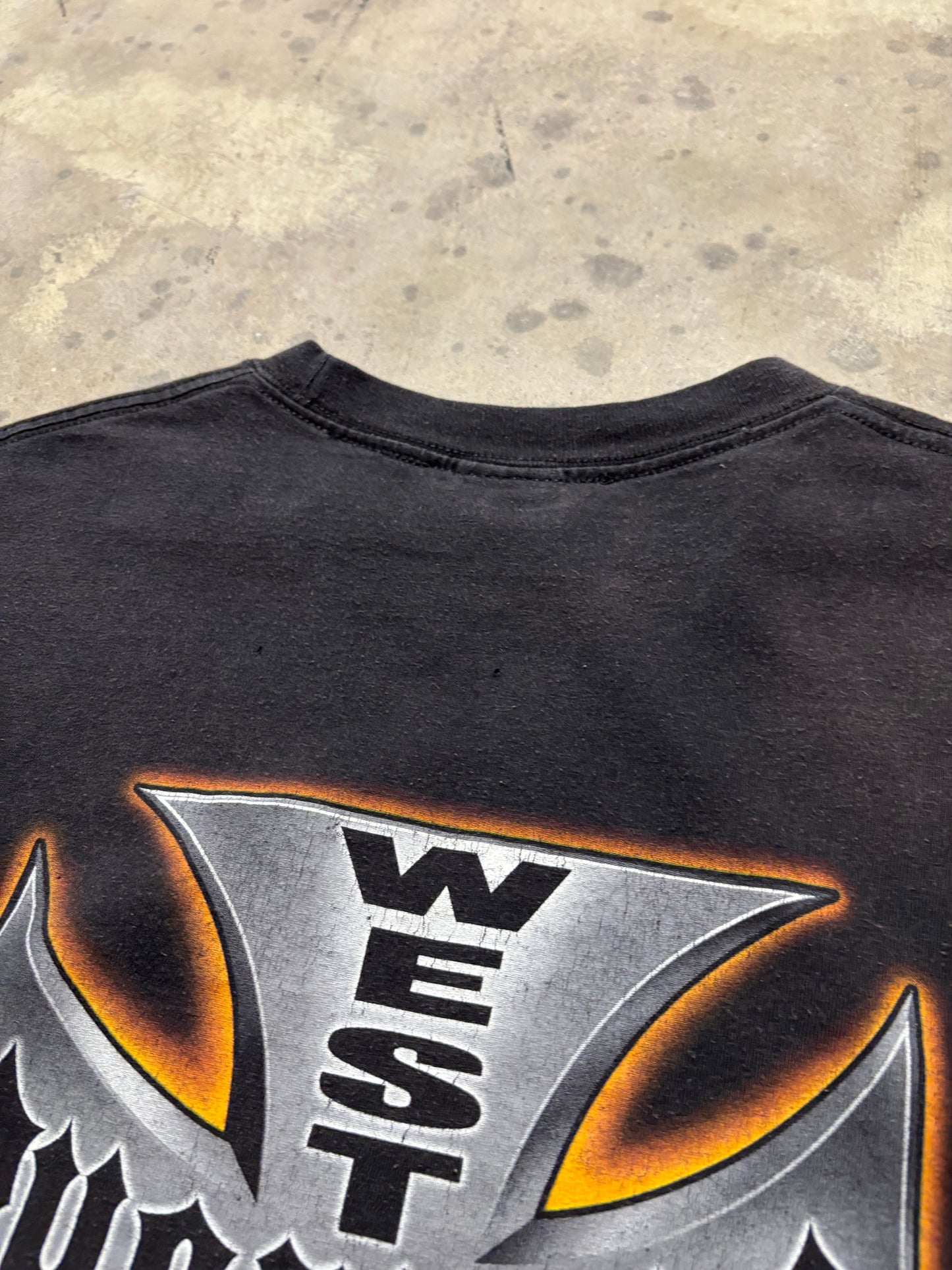 Vintage West Coast Choppers chrome shirt size xxl