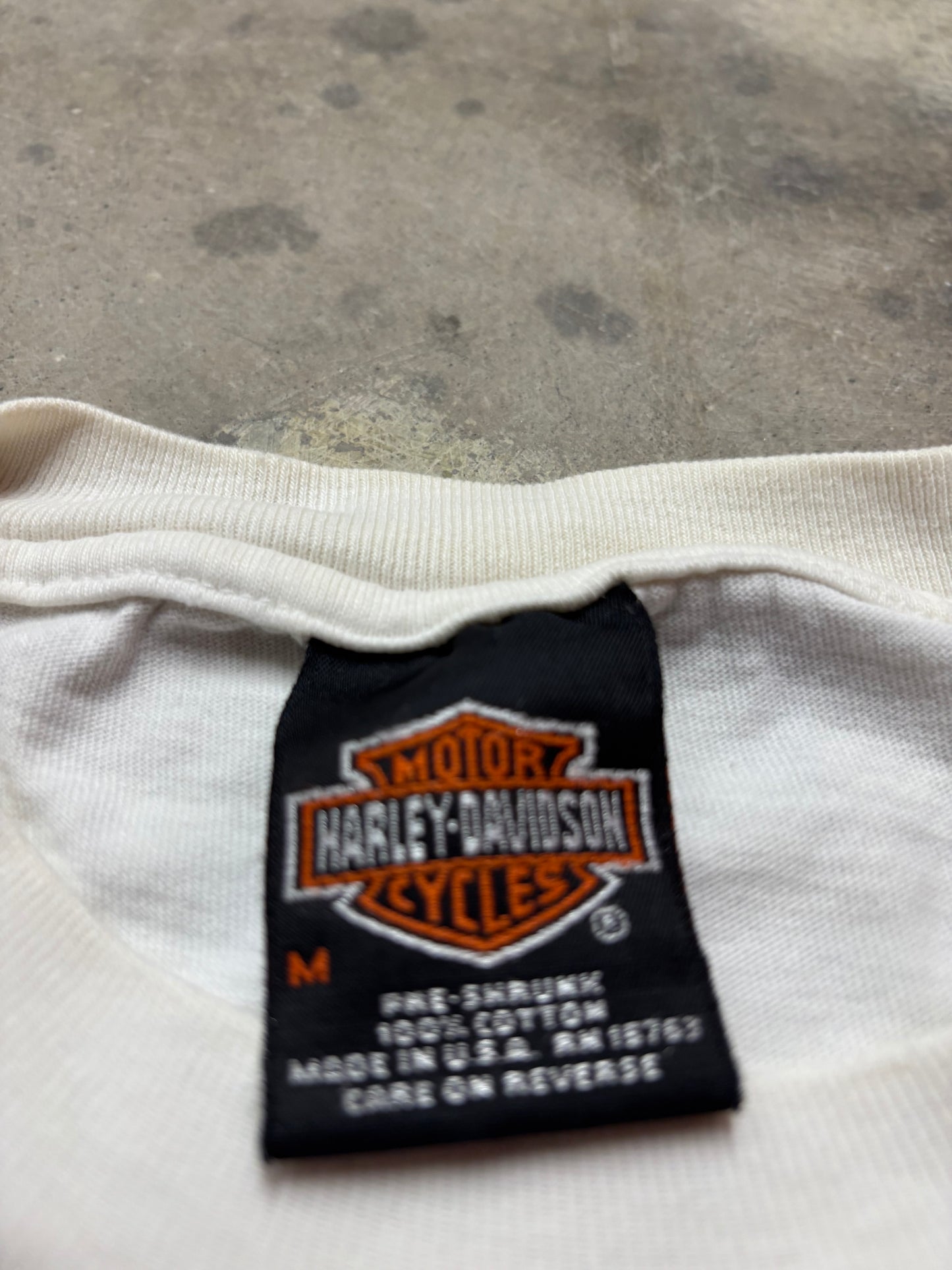 Vintage Harley Davidson black flame long sleeve shirt size medium