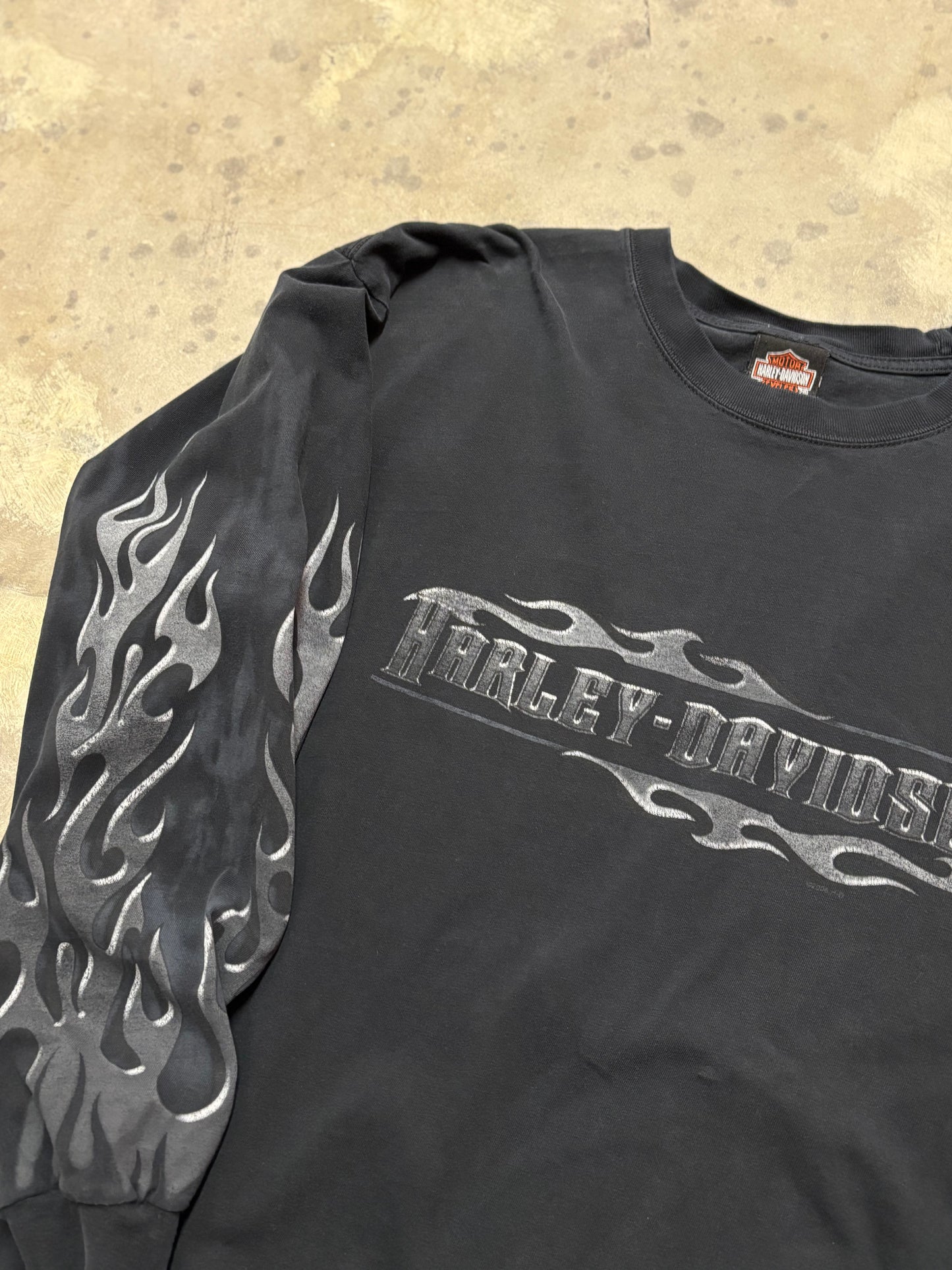 Harley Davidson Chrome Flame long sleeve size extra large