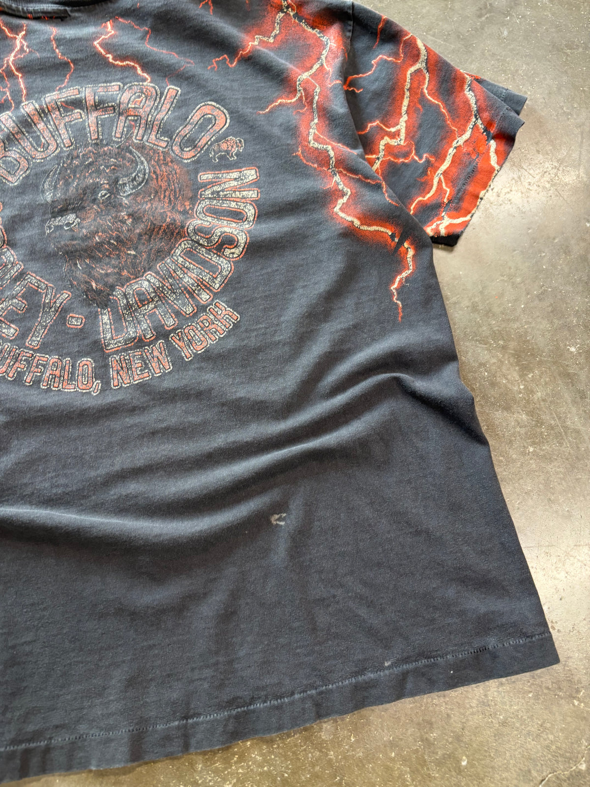 Vintage Harley Davidson faded out lighting shirt size extra large