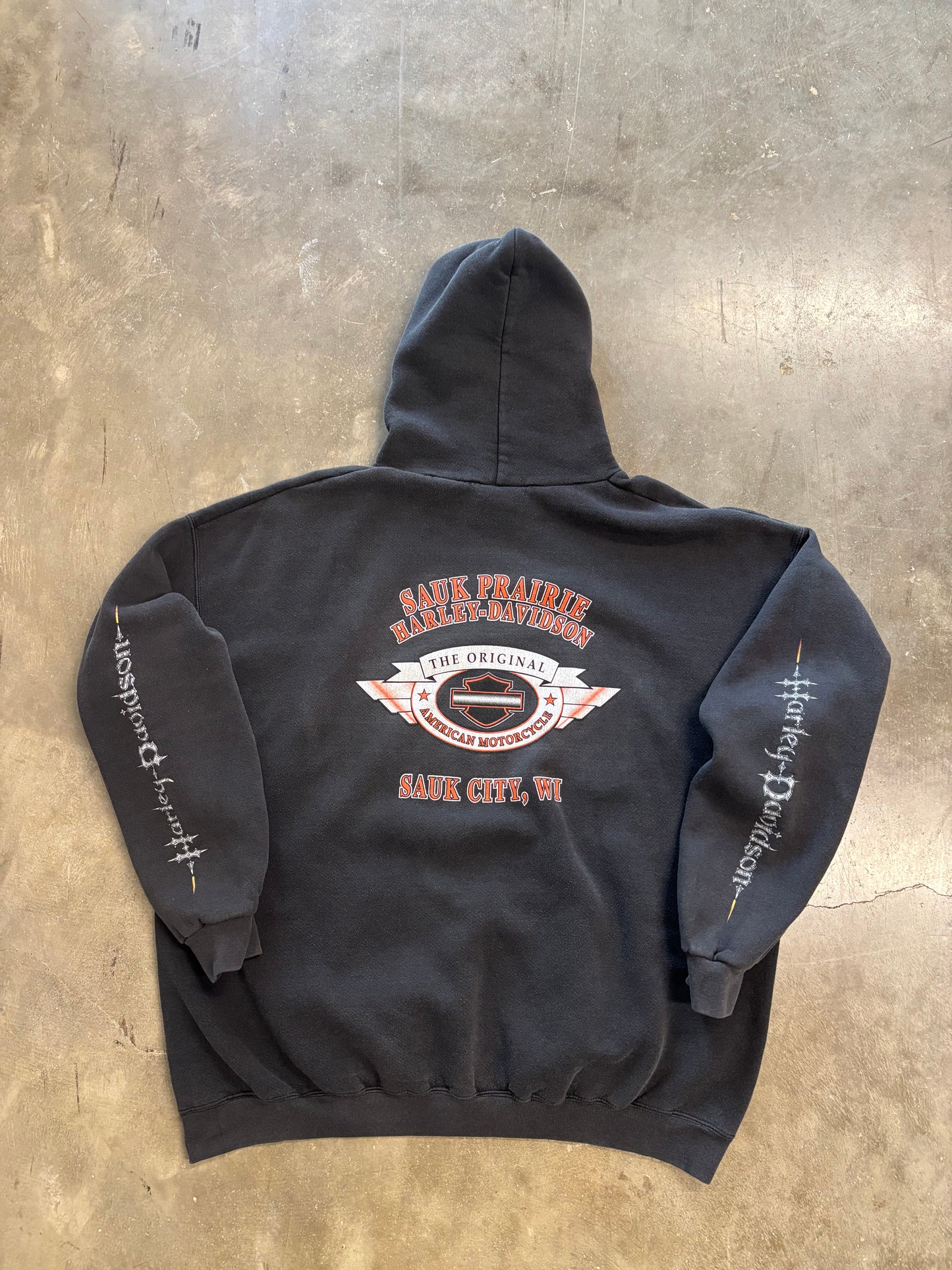 Vintage Harley Davidson Gear Hoodie size XXL