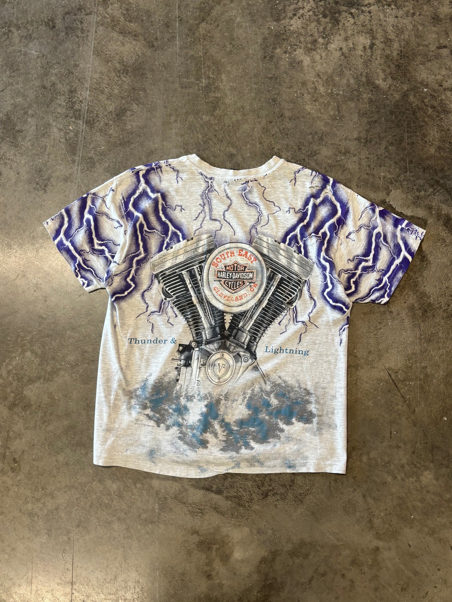 Vintage Harley Grey Lightning size large