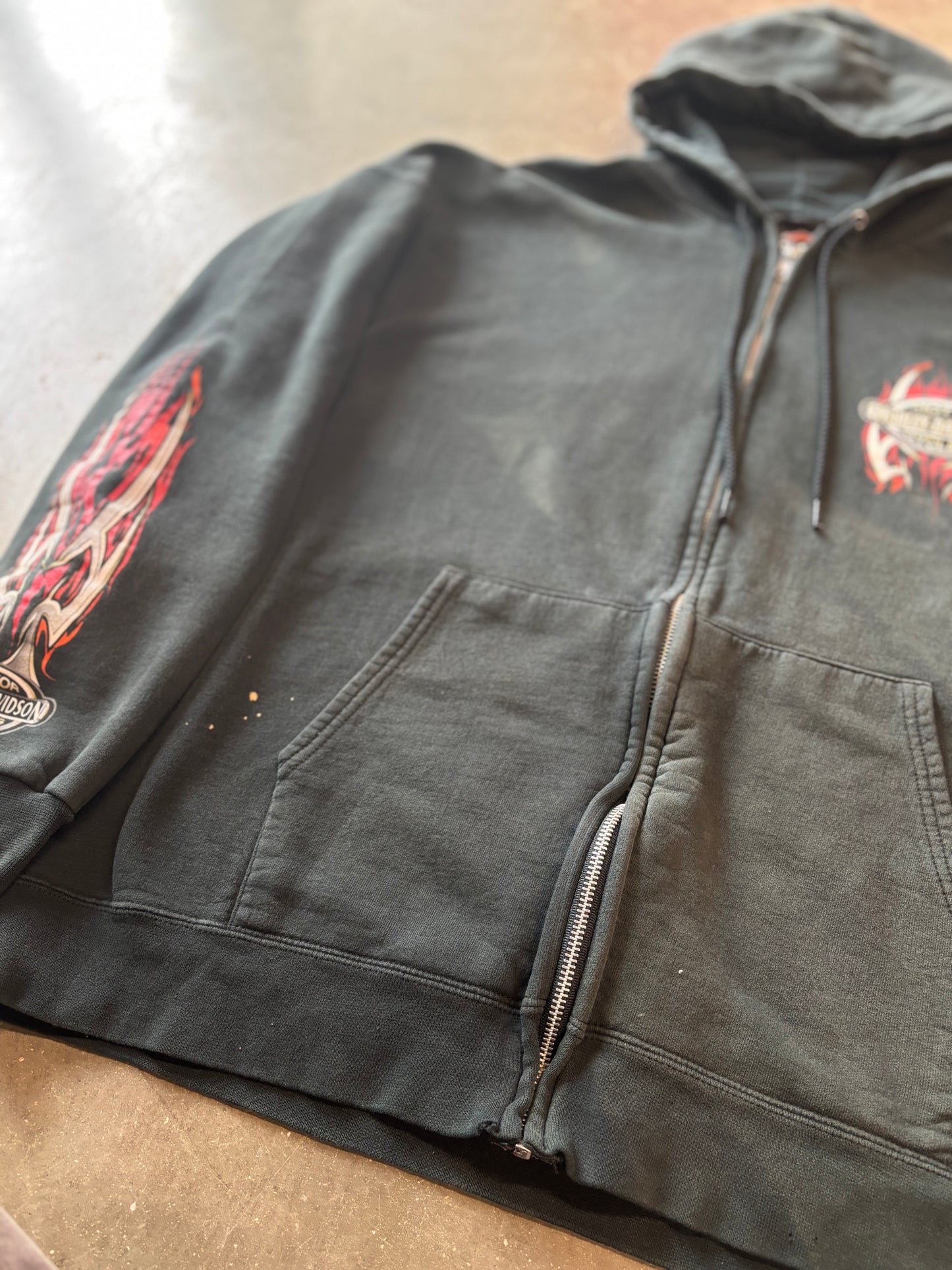 Vintage Harley Davidson zip up hoodie size xl