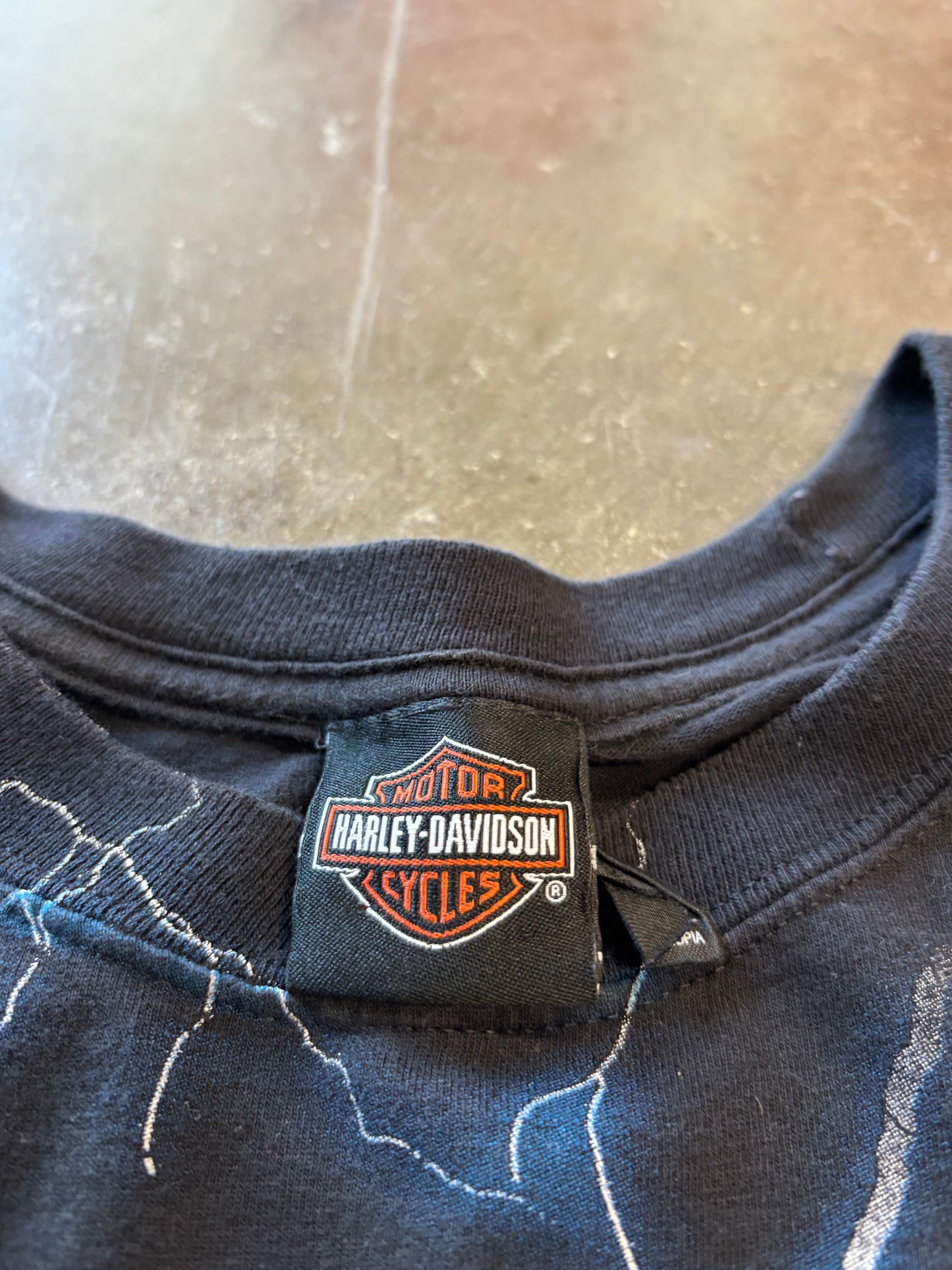 Harley Blue Lightning shirt size xxxl