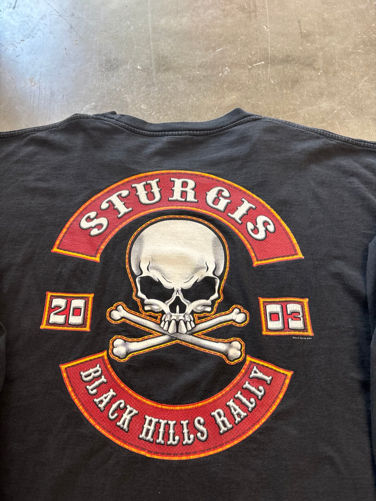 Vintage Skull Biker Sturgis long sleeve size XXL shirt