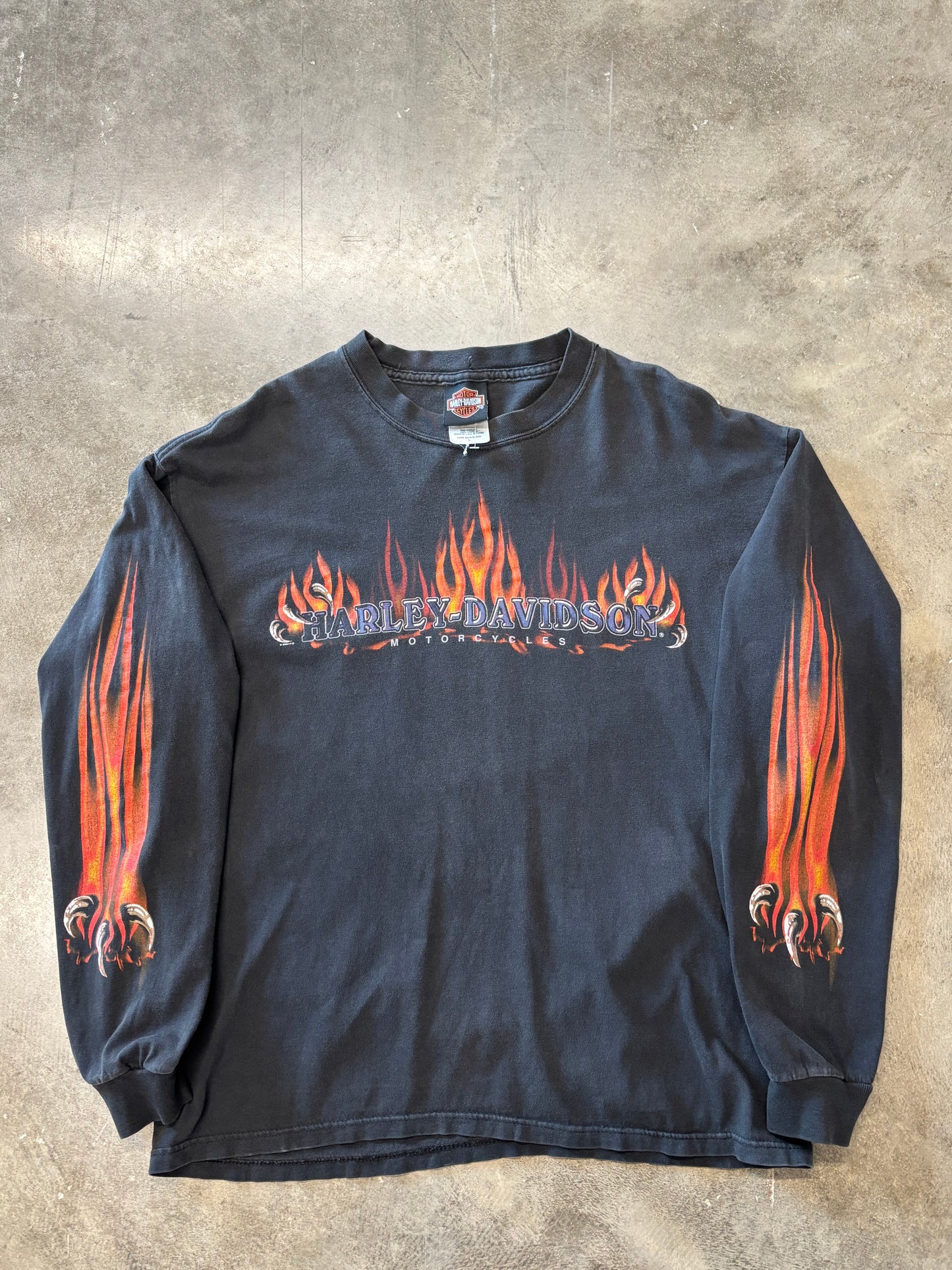 Vintage Harley Davidson claw long sleeve size large