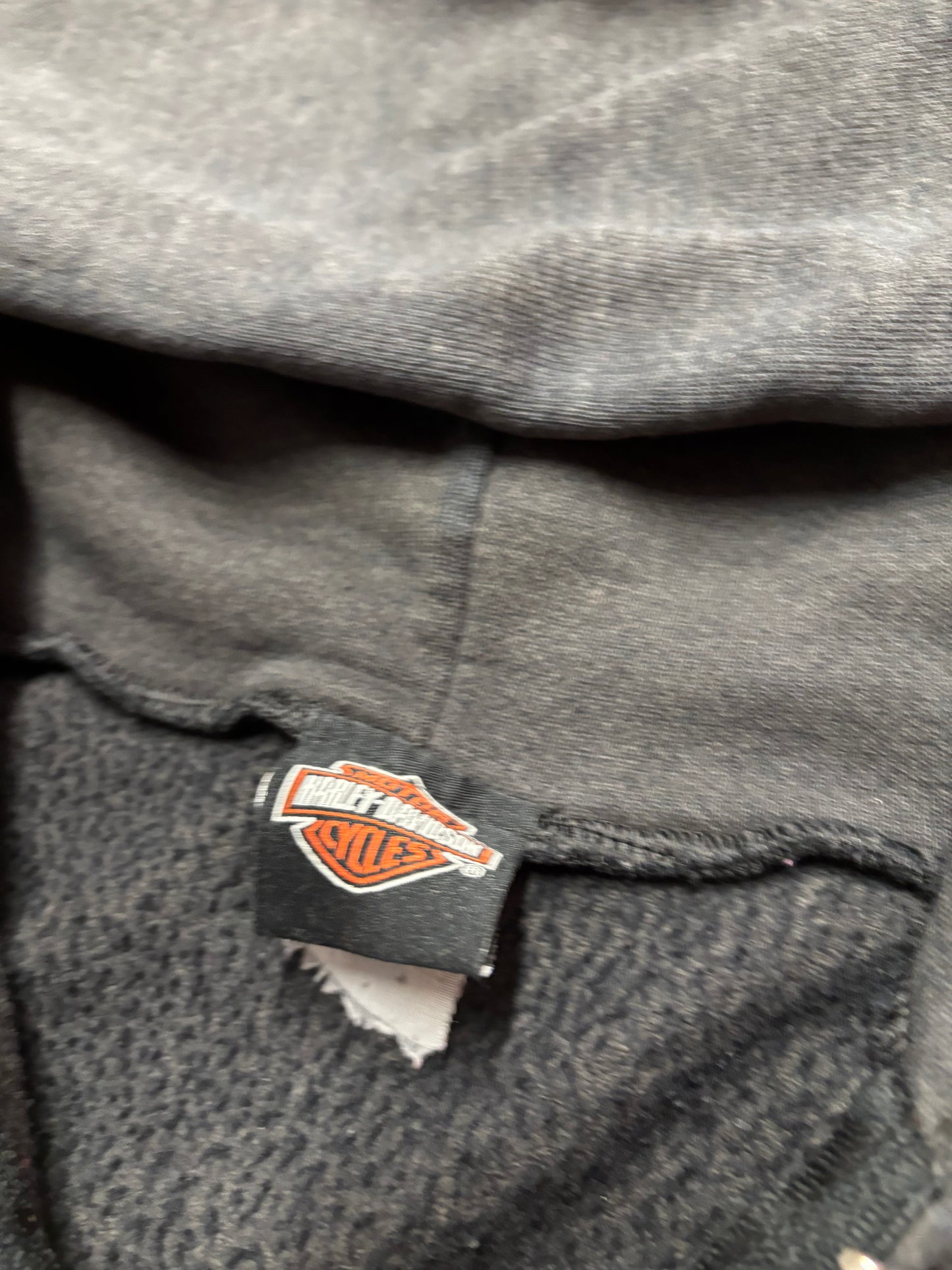 Vintage Harley Davidson 100 Years faded zip up hoodie size XL
