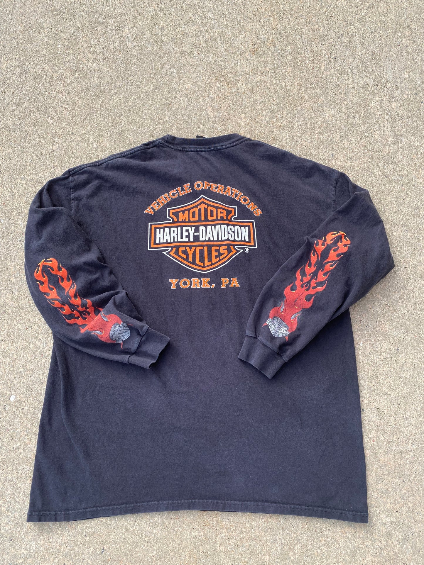 Harley Davidson Chrome Red Long sleeve Size XXL