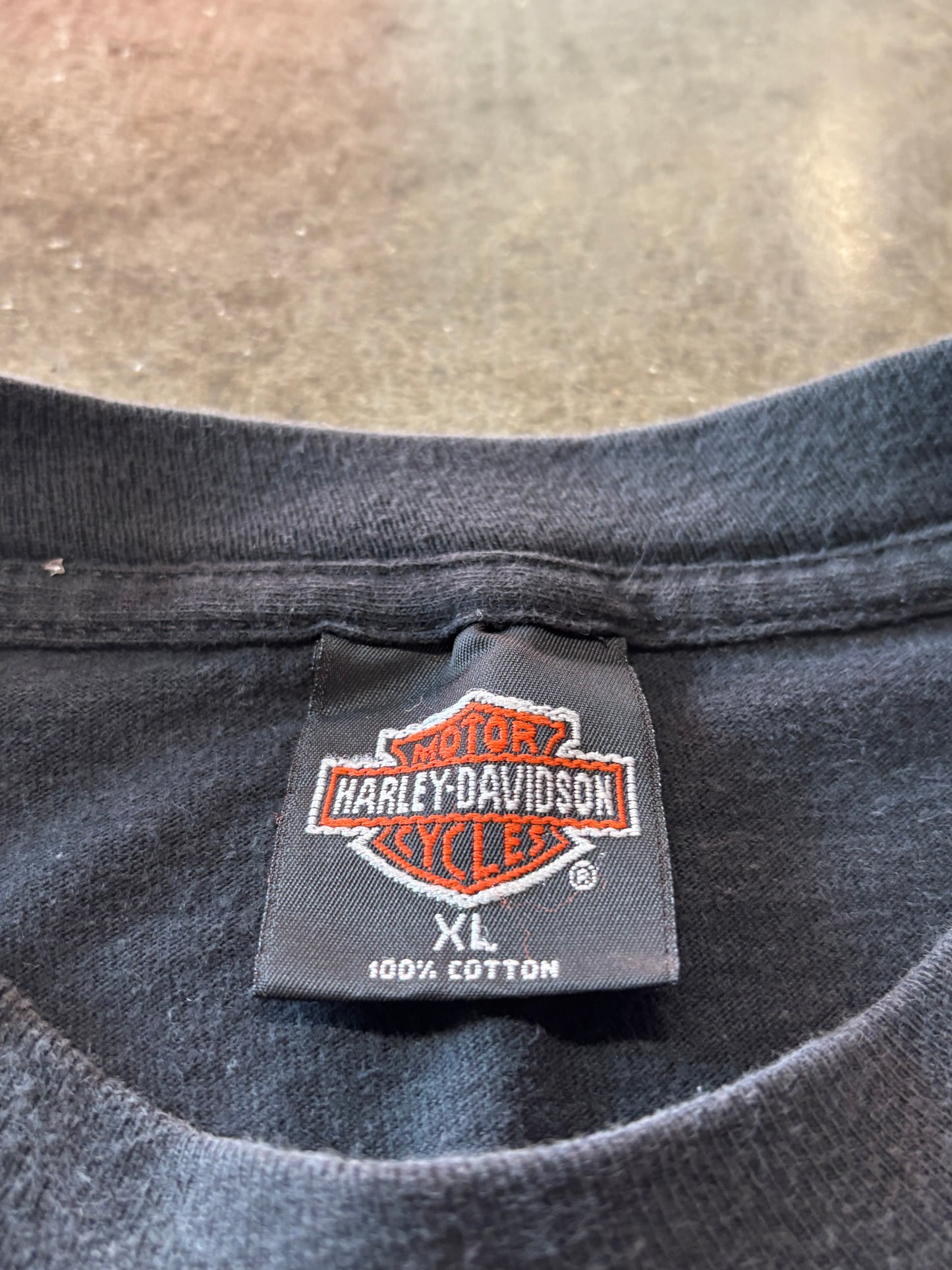Vintage Harley Davidson Flame AOP shirt size xl