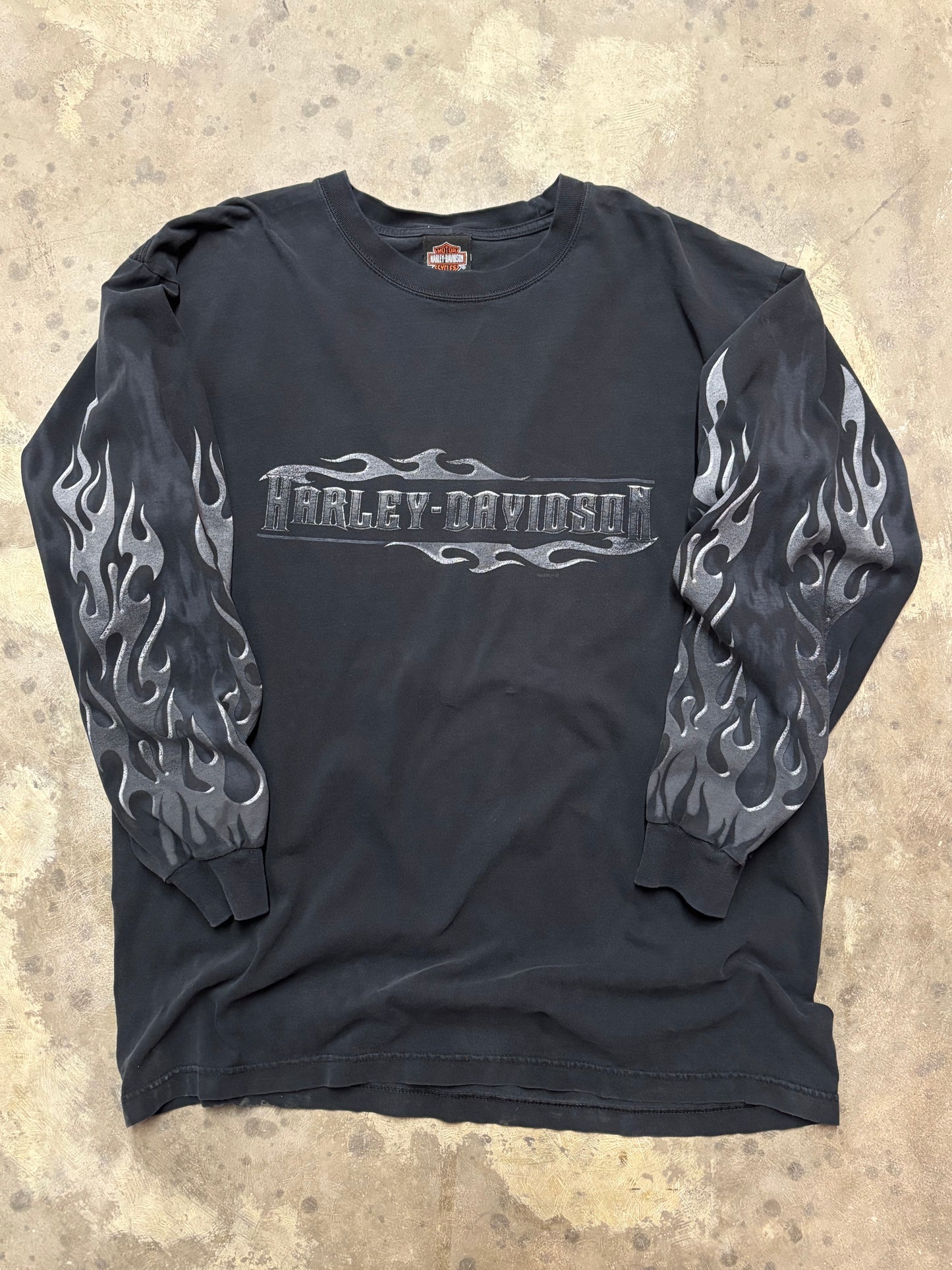 Harley Davidson Chrome Flame long sleeve size extra large
