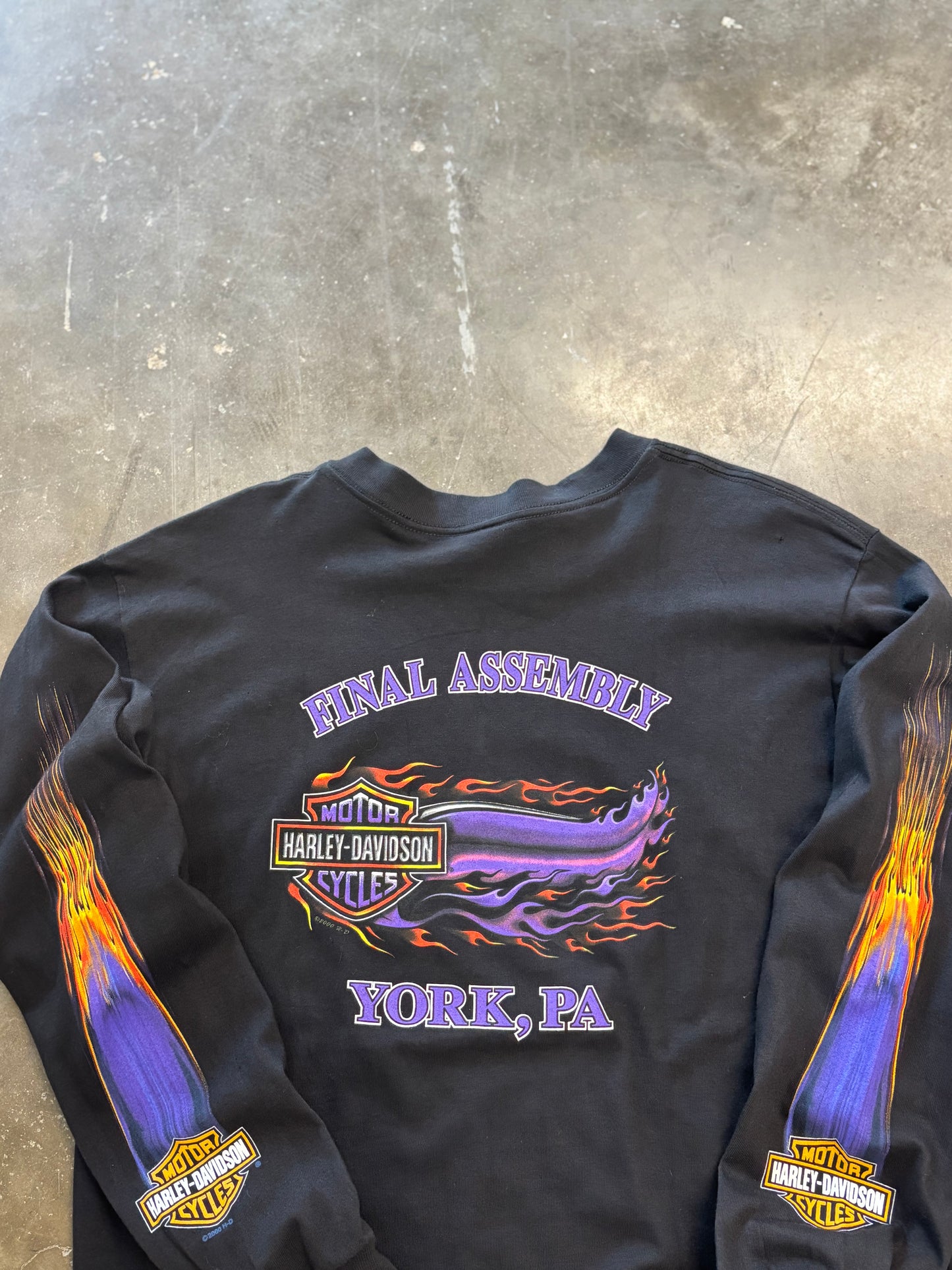 Vintage Harley Davidson Eagle long sleeve size large