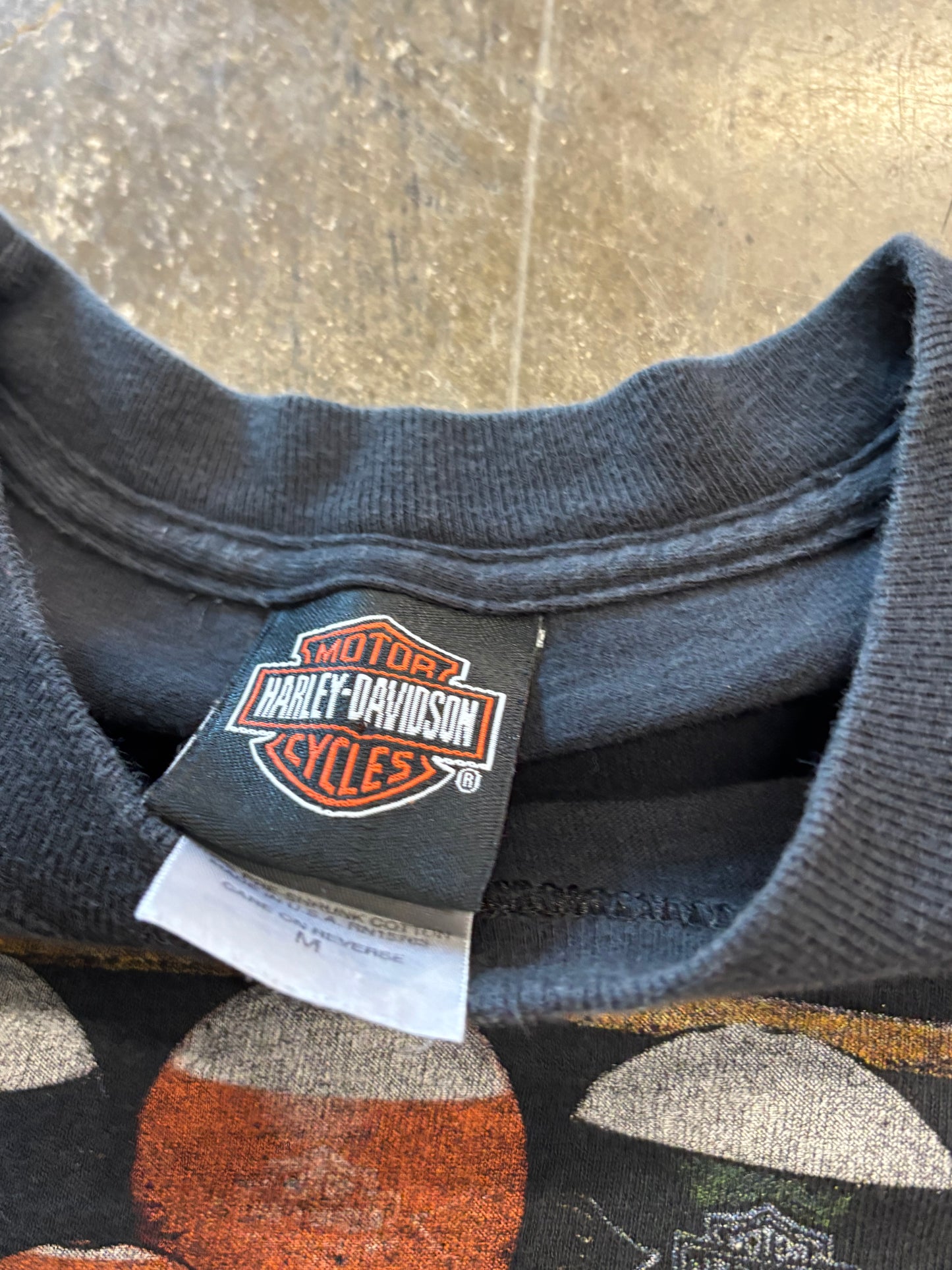 Vintage Harley Davidson Pool ball long sleeve size medium