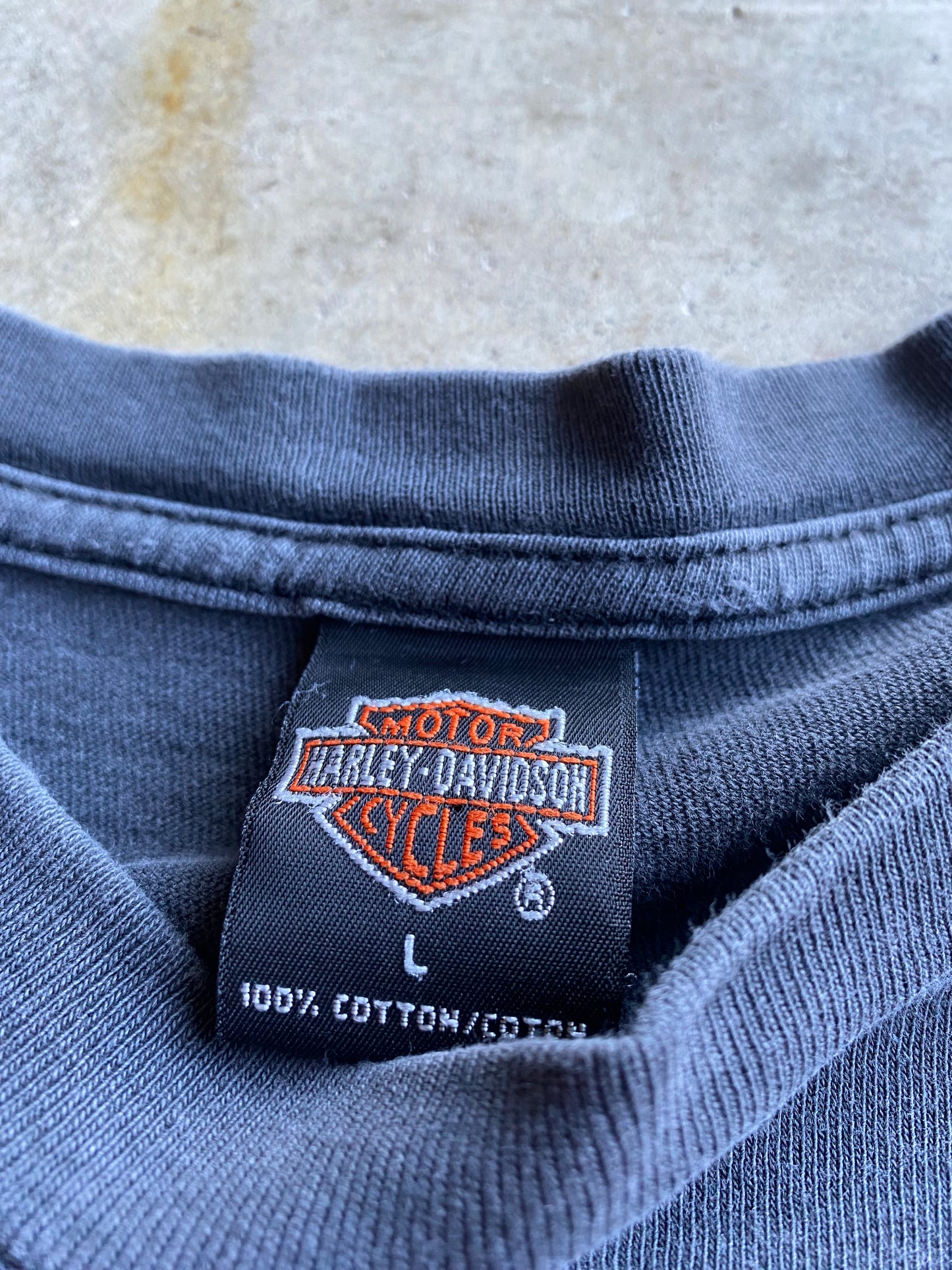 Vintage Harley Davidson Purple Eagle Lightning long sleeve shirt size large