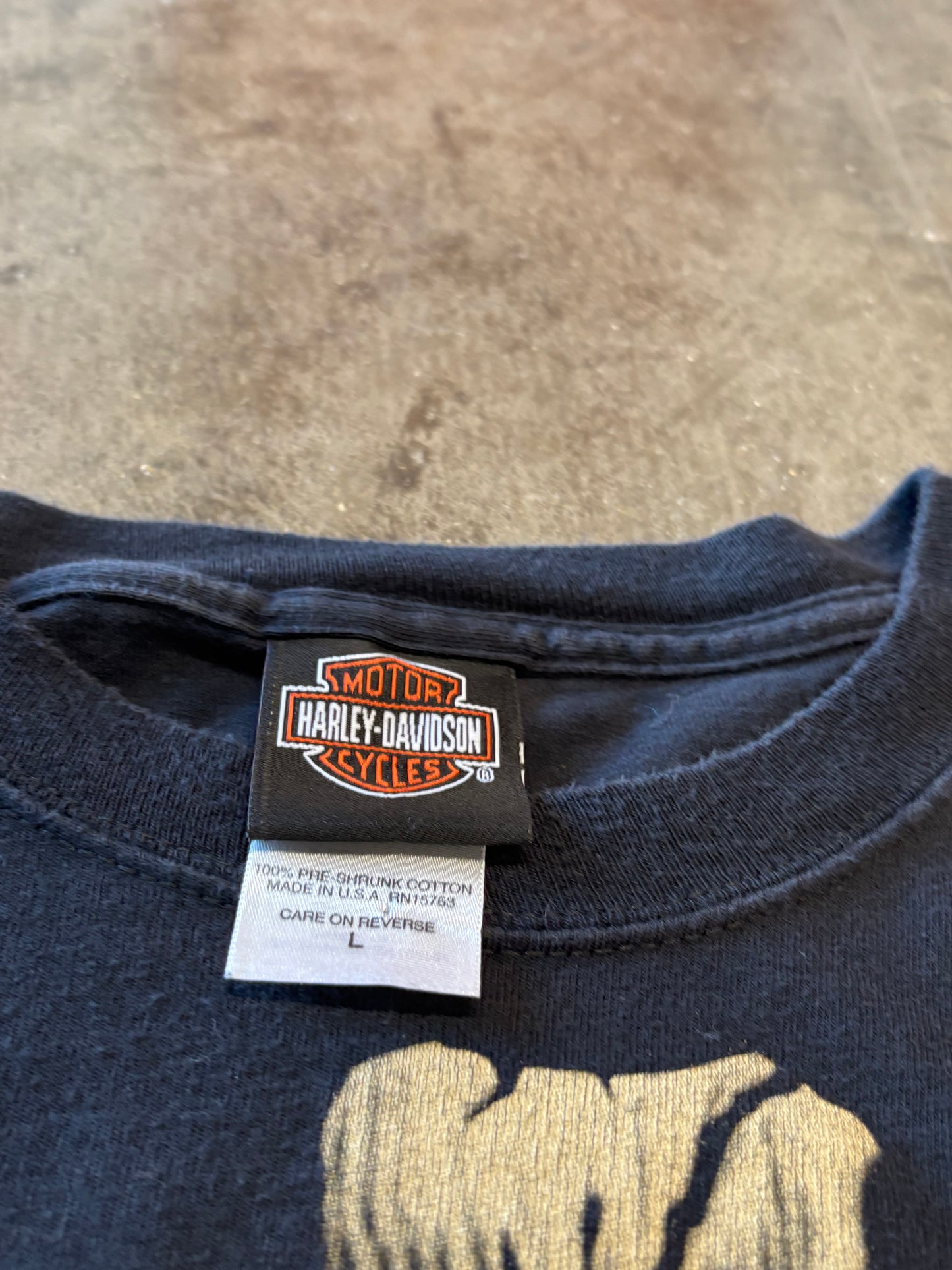 Harley Davidson Skeleton long sleeve size large