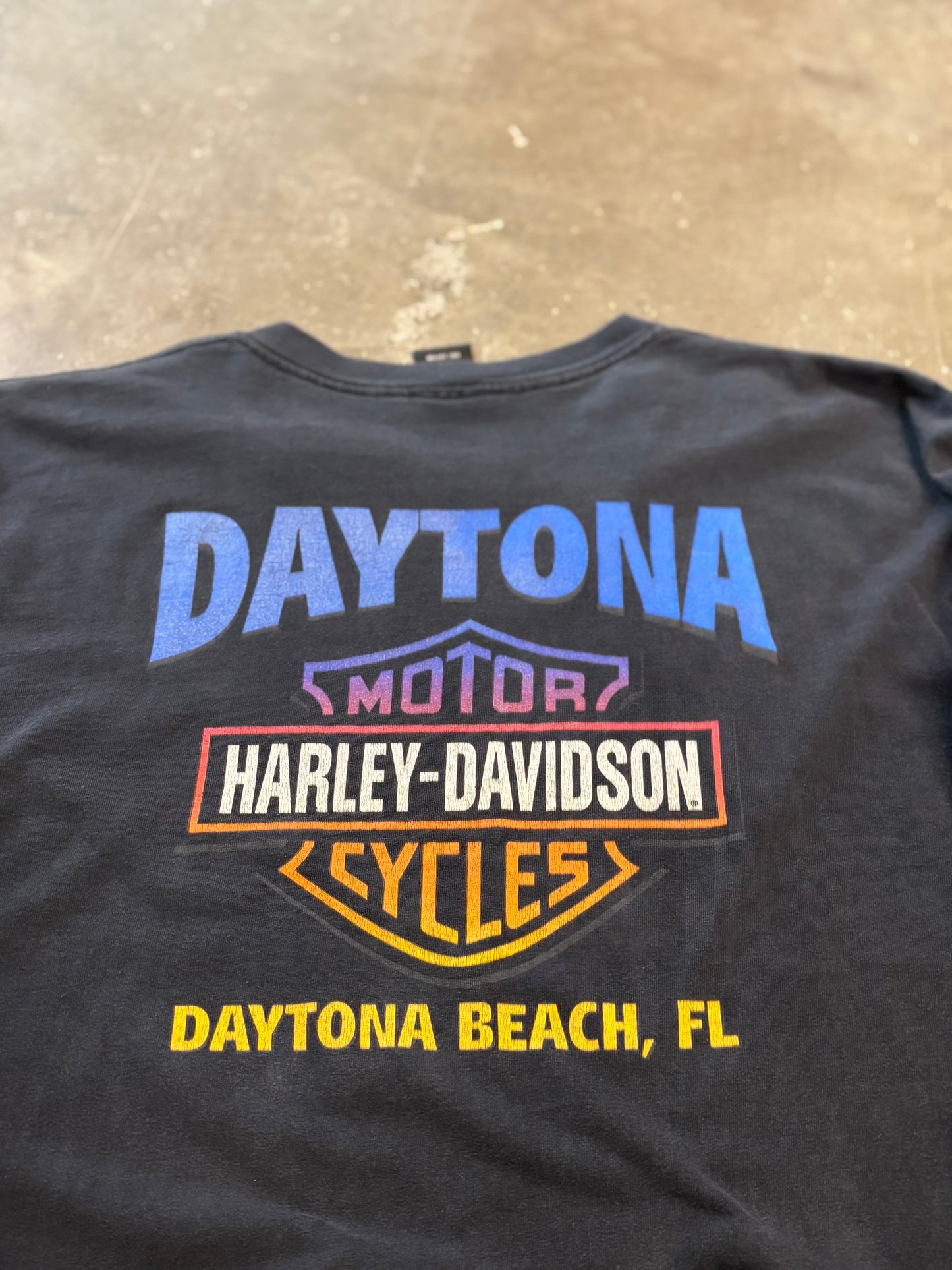 Vintage Harley Davidson Rainbow long sleeve size XXL