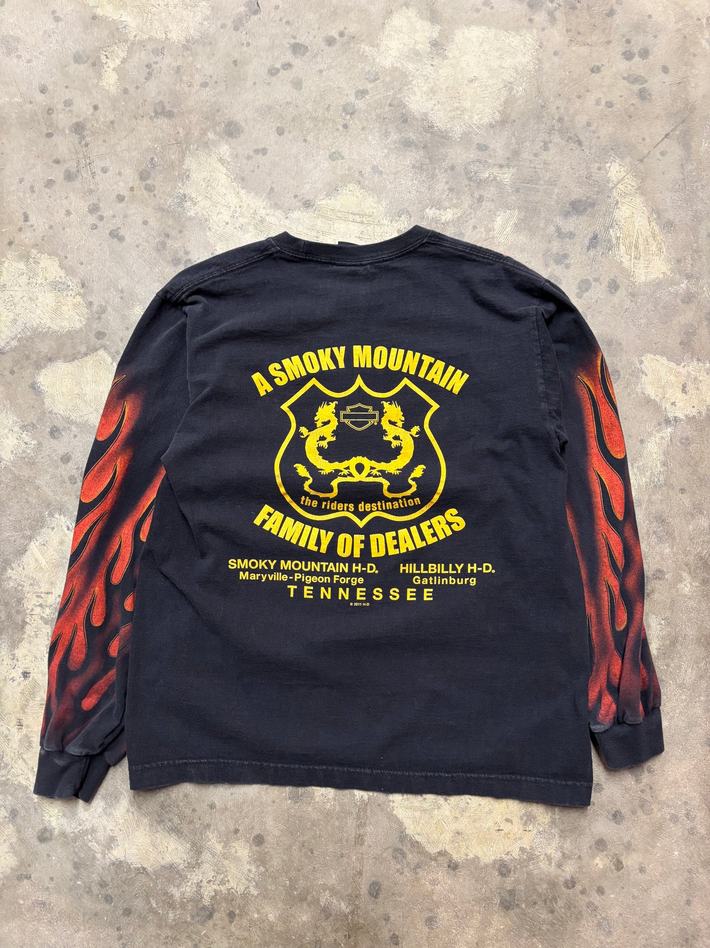Harley Davidson inferno shield long sleeve size medium