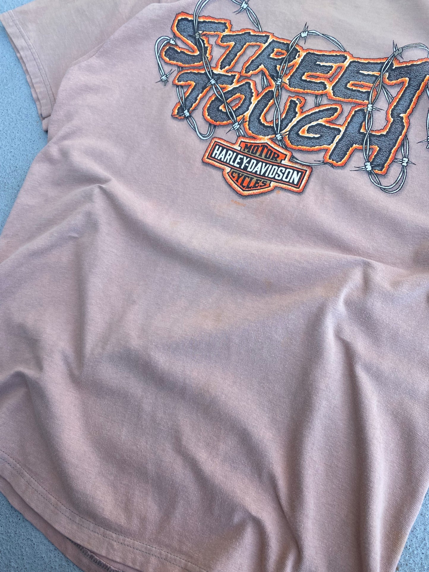Vintage Street Tough Harley Shirt Size medium