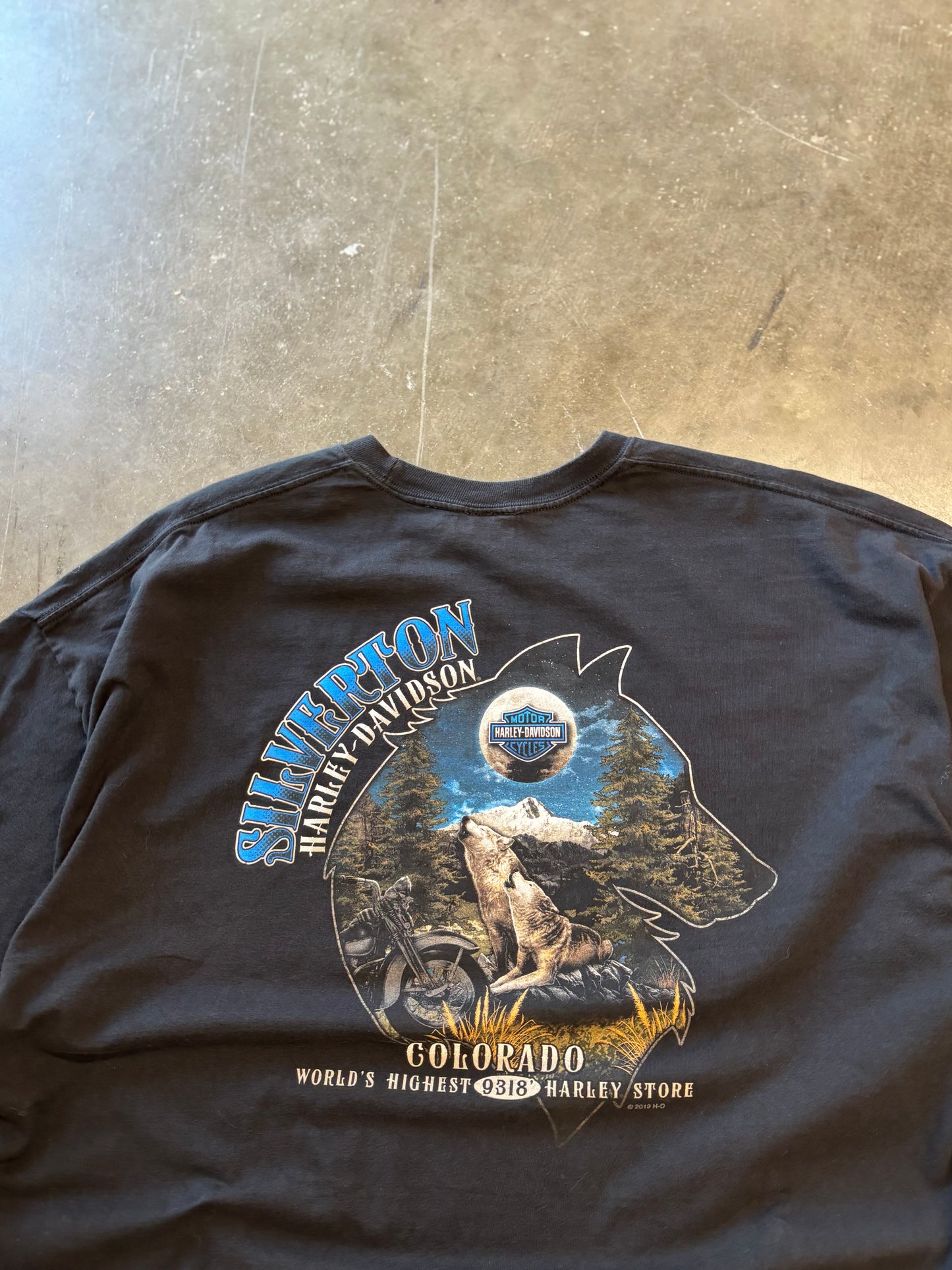 Harley Blue Lightning shirt size xxxl