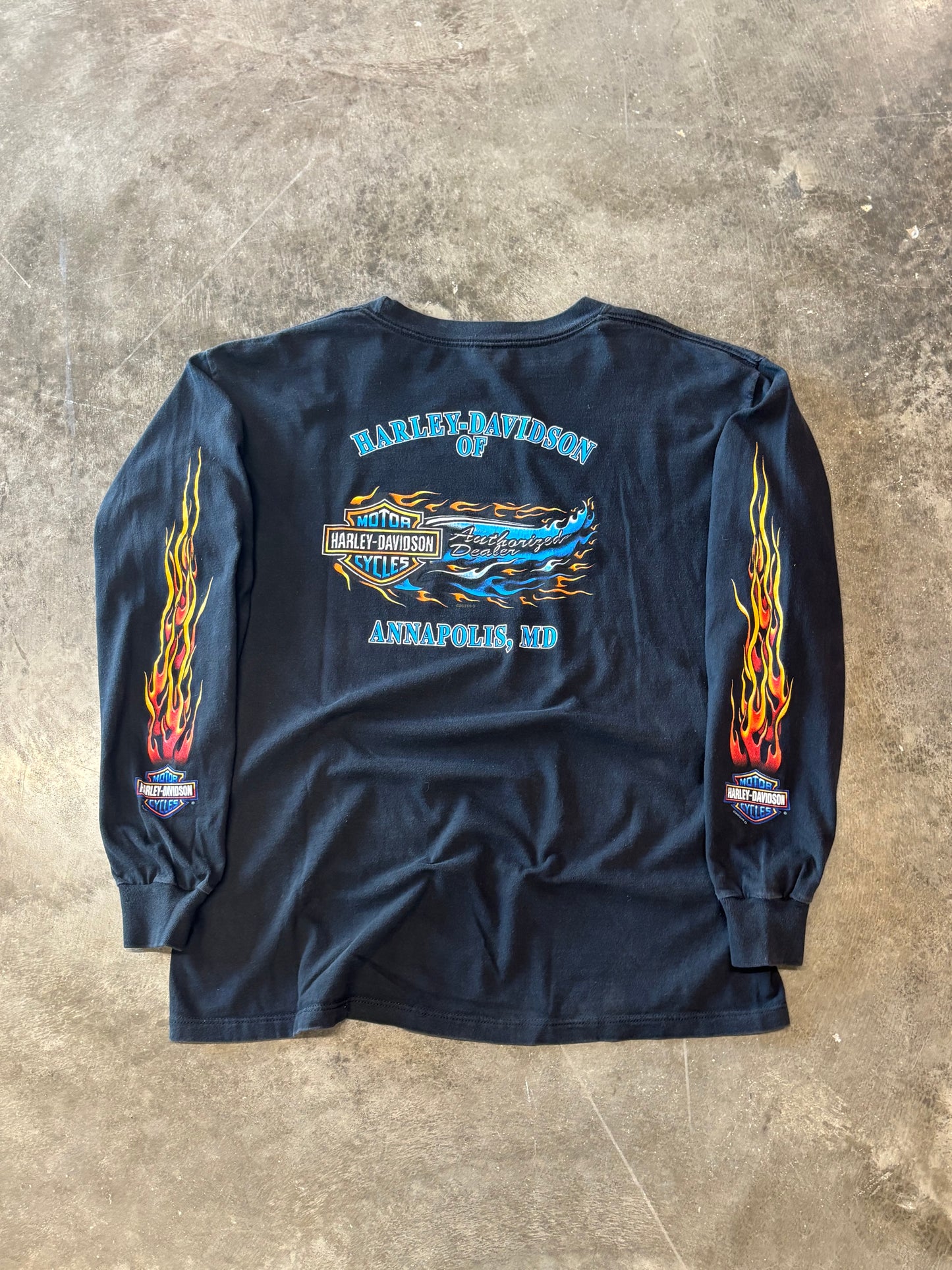 Vintage Harley Davidson Eagle long sleeve size xl