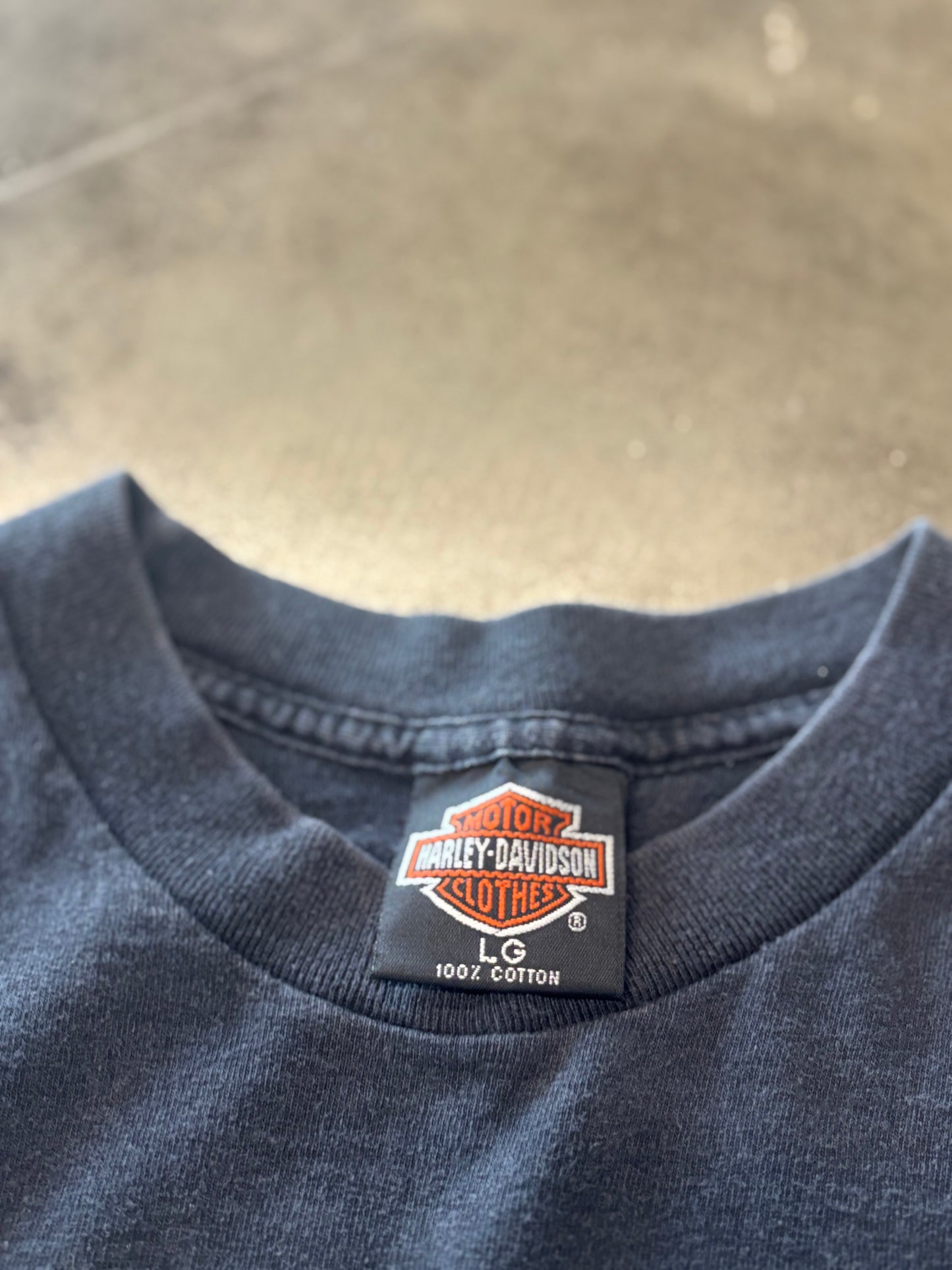 Vintage Harley Davidson Fishing shirt size large