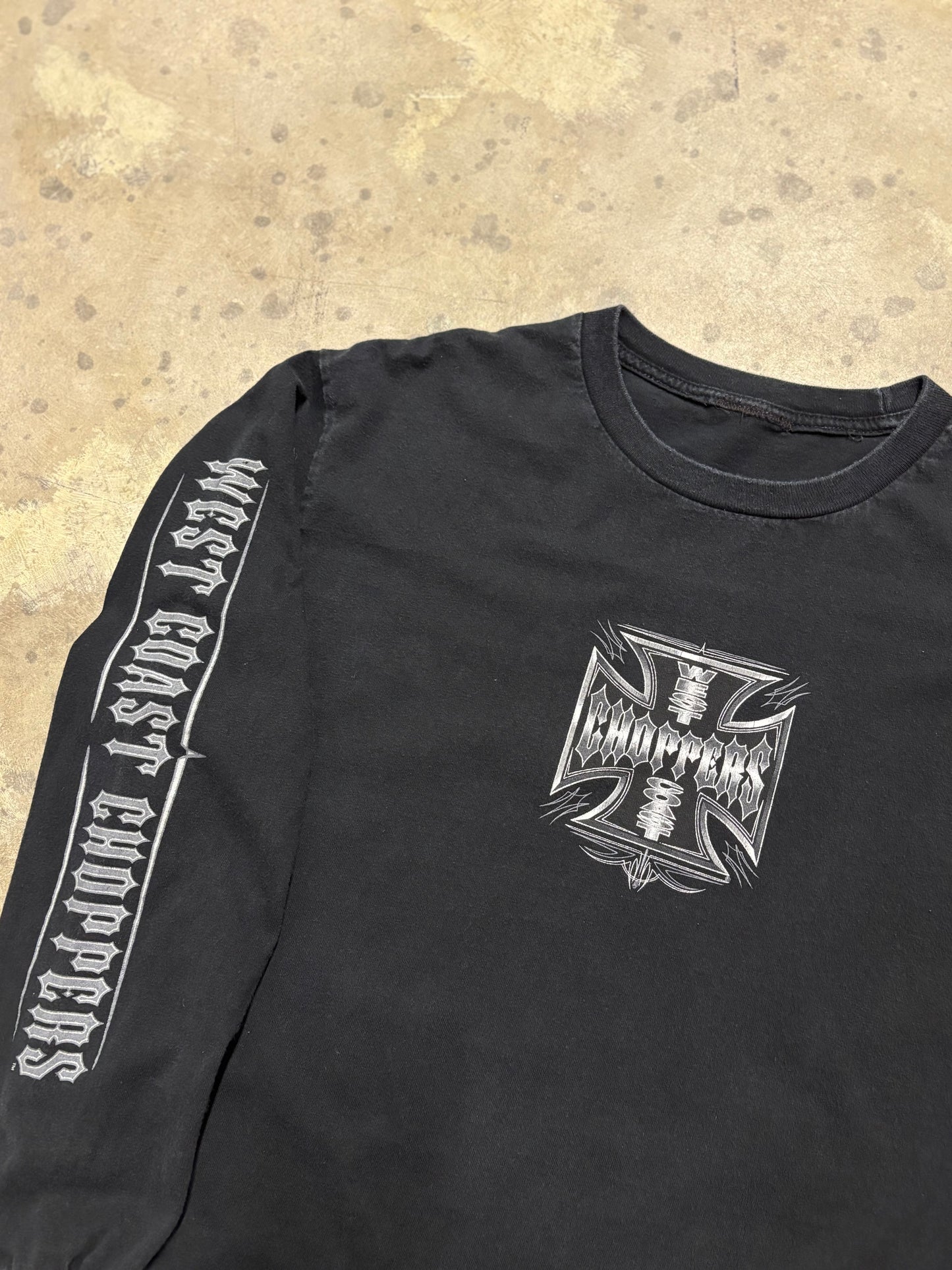 Vintage West Coast Choppers Iron sleeve shirt size XL
