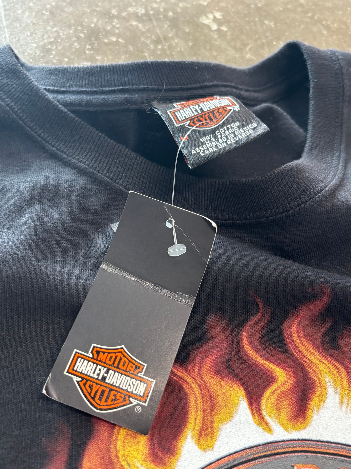 Vintage Harley Davidson budget spiderweb long sleeve size medium