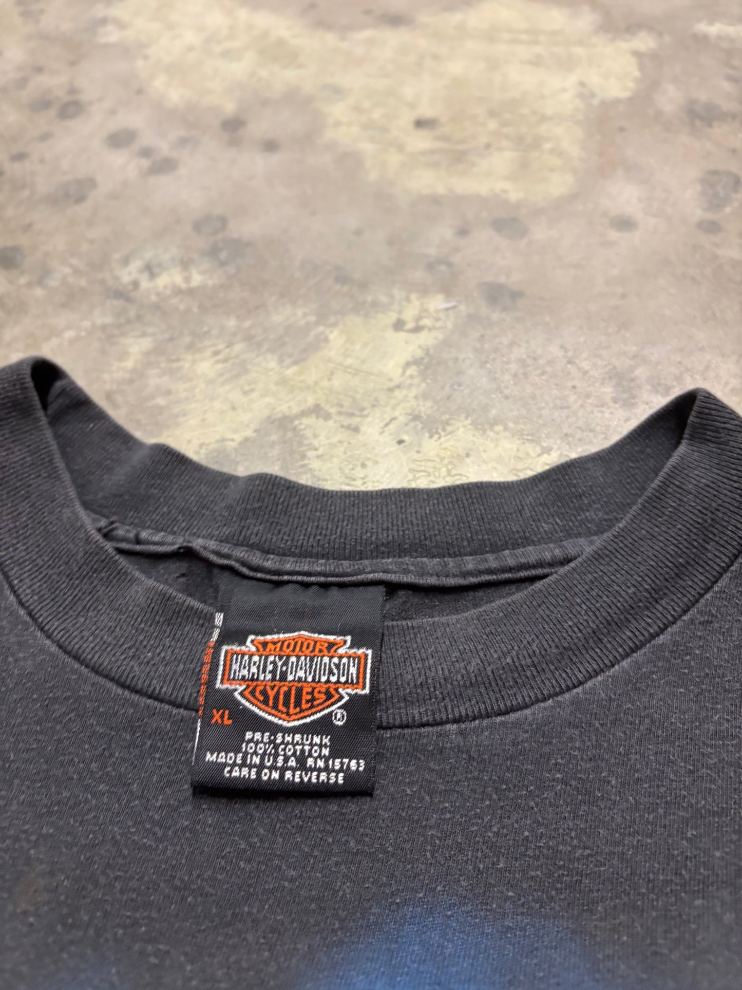 Vintage Harley Davidson lightning iron shirt size XL