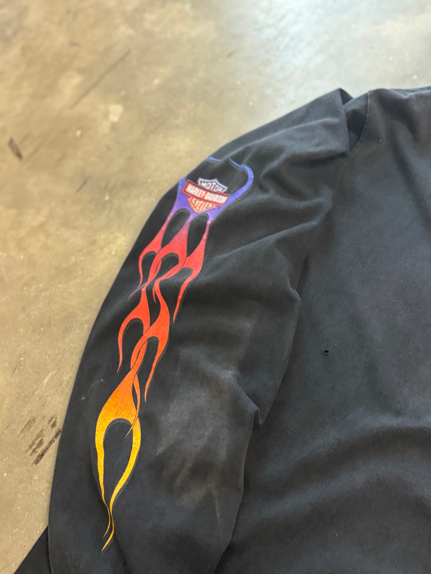 Vintage Harley Davidson Rainbow long sleeve size XXL