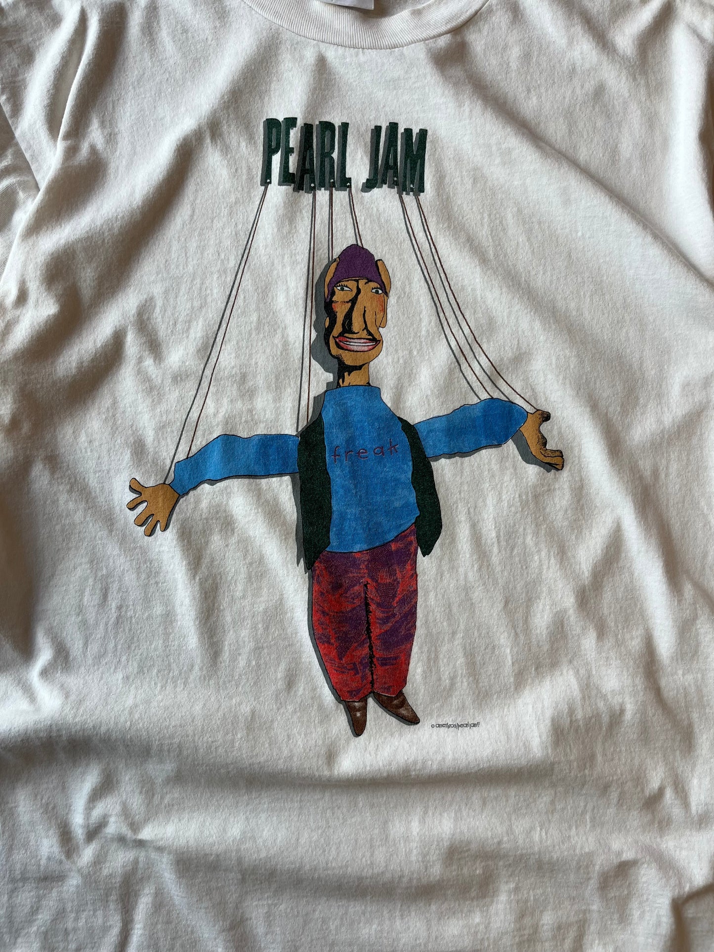 Vintage Pearl Jam puppet shirt size xl
