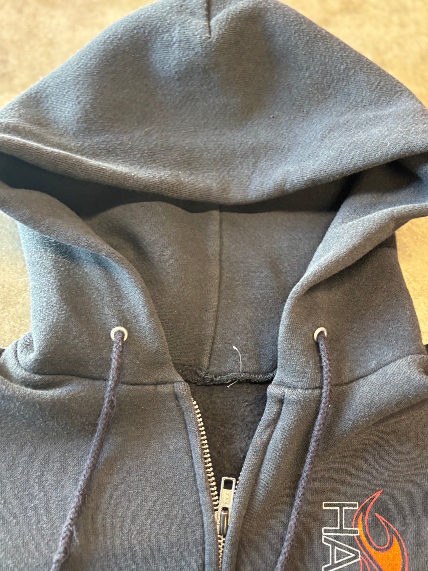 Vintage Harley Flame Zip up hoodie size medium