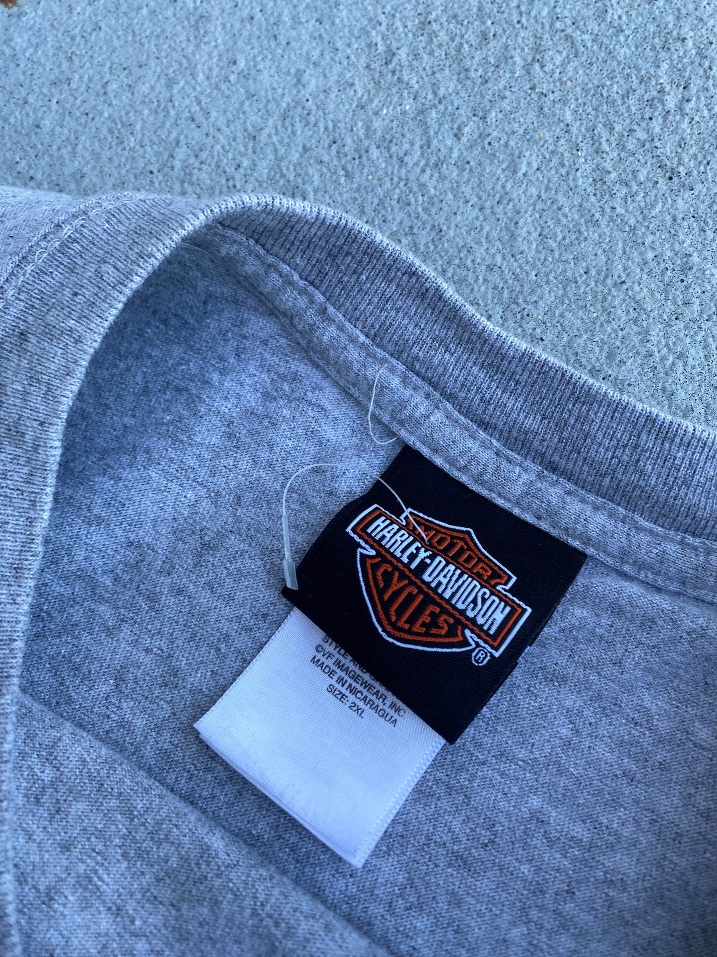 Harley Davidson Purple on Grey Long sleeve size XXL