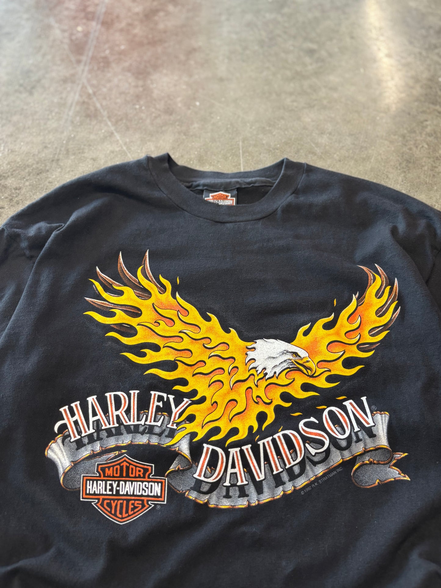 Vintage Harley Davidson Flaminf Eagle shirt size XL