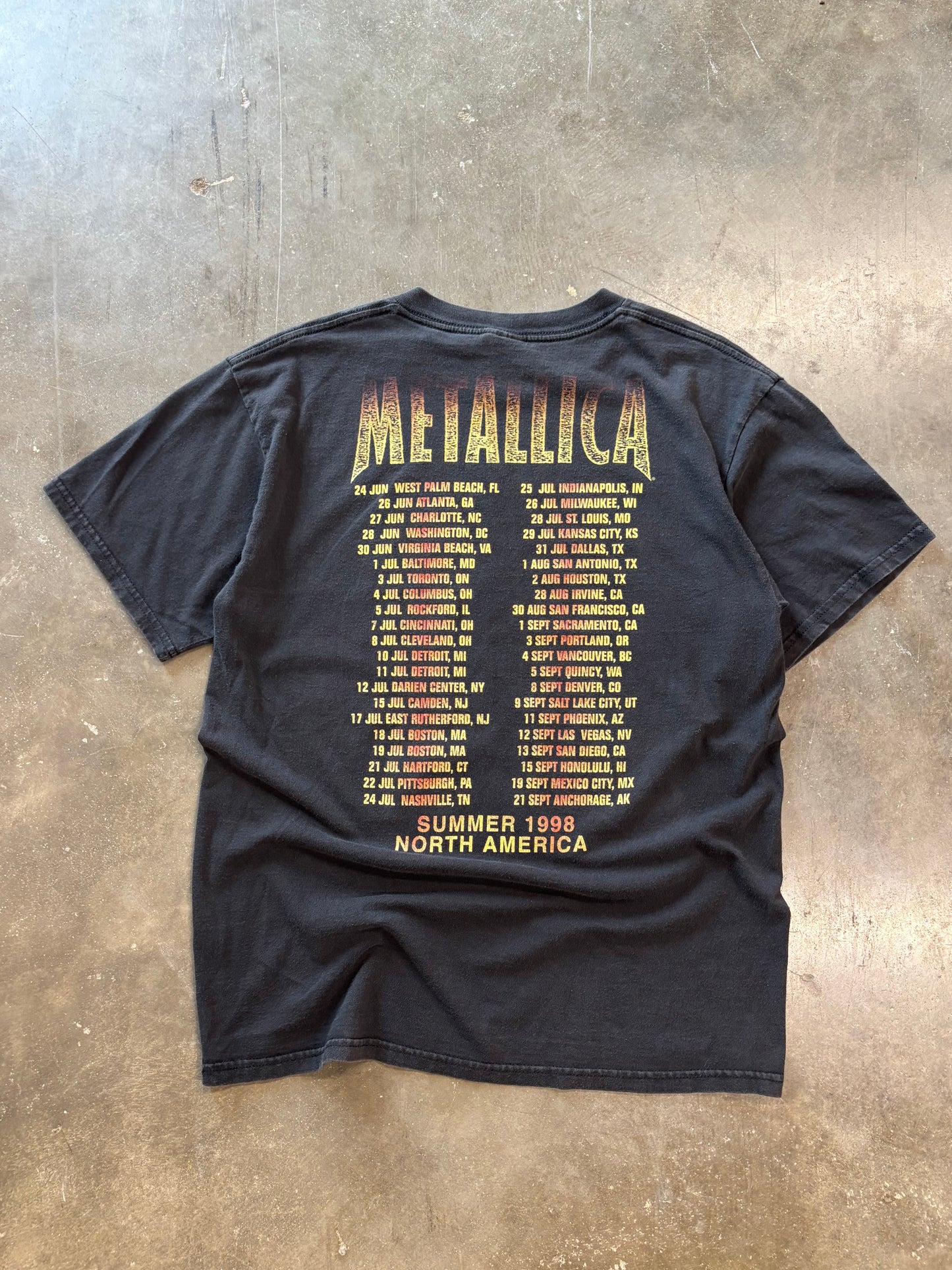 Vintage Metallica Shirt size large