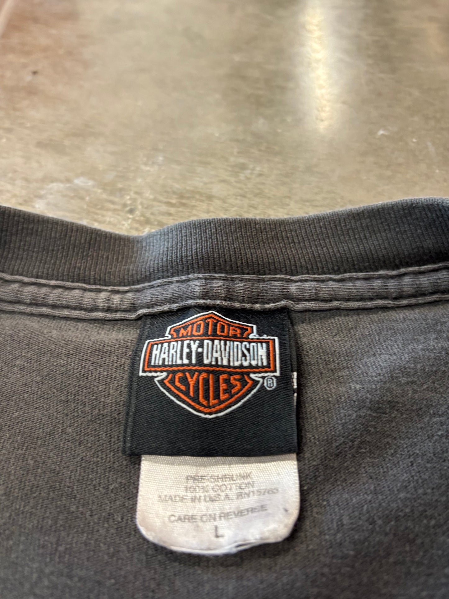 Vintage Harley Davidson Eagle claw long sleeve size large