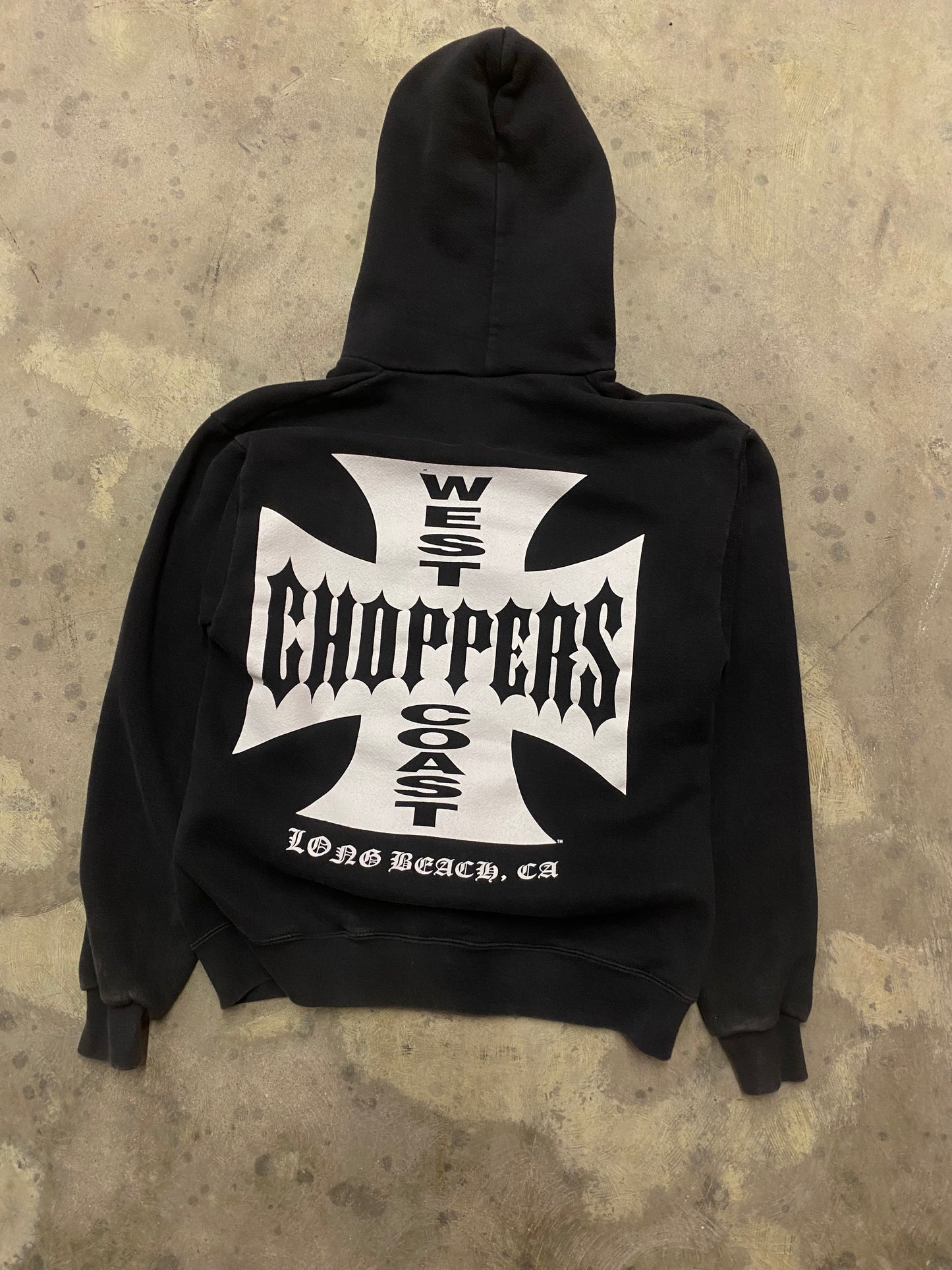 Vintage West Coast Choppers zip up hoodie size small