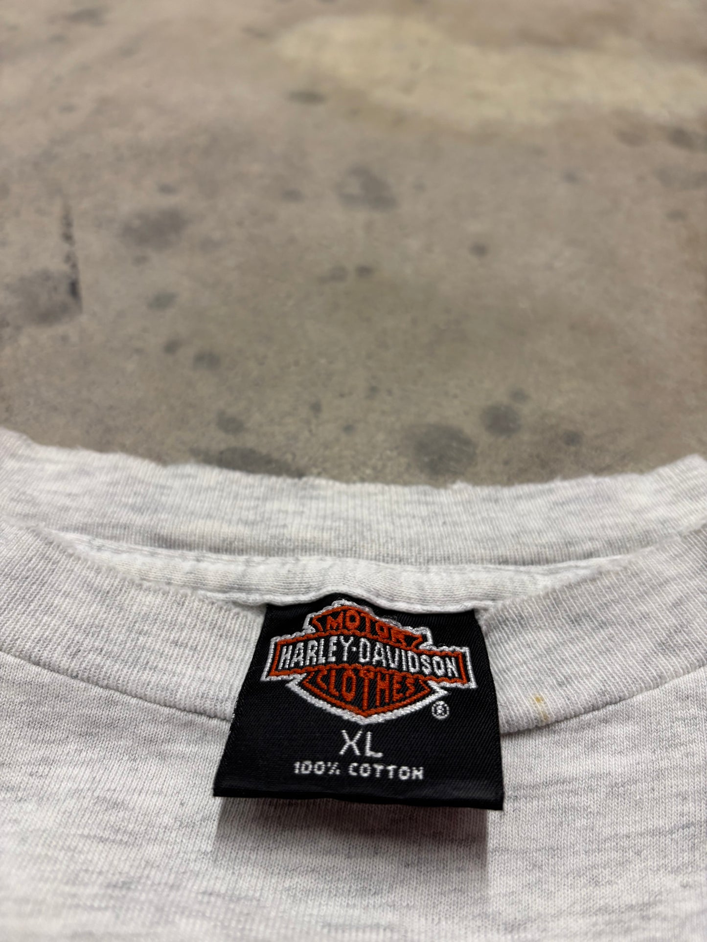 Vintage Harley Davidson blue flame long sleeve shirt size XL