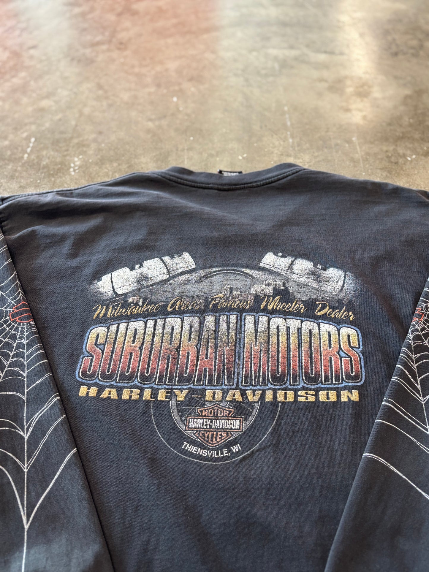 Vintage Harley Davidson Spider Long sleeve size XXXL fits 2XL