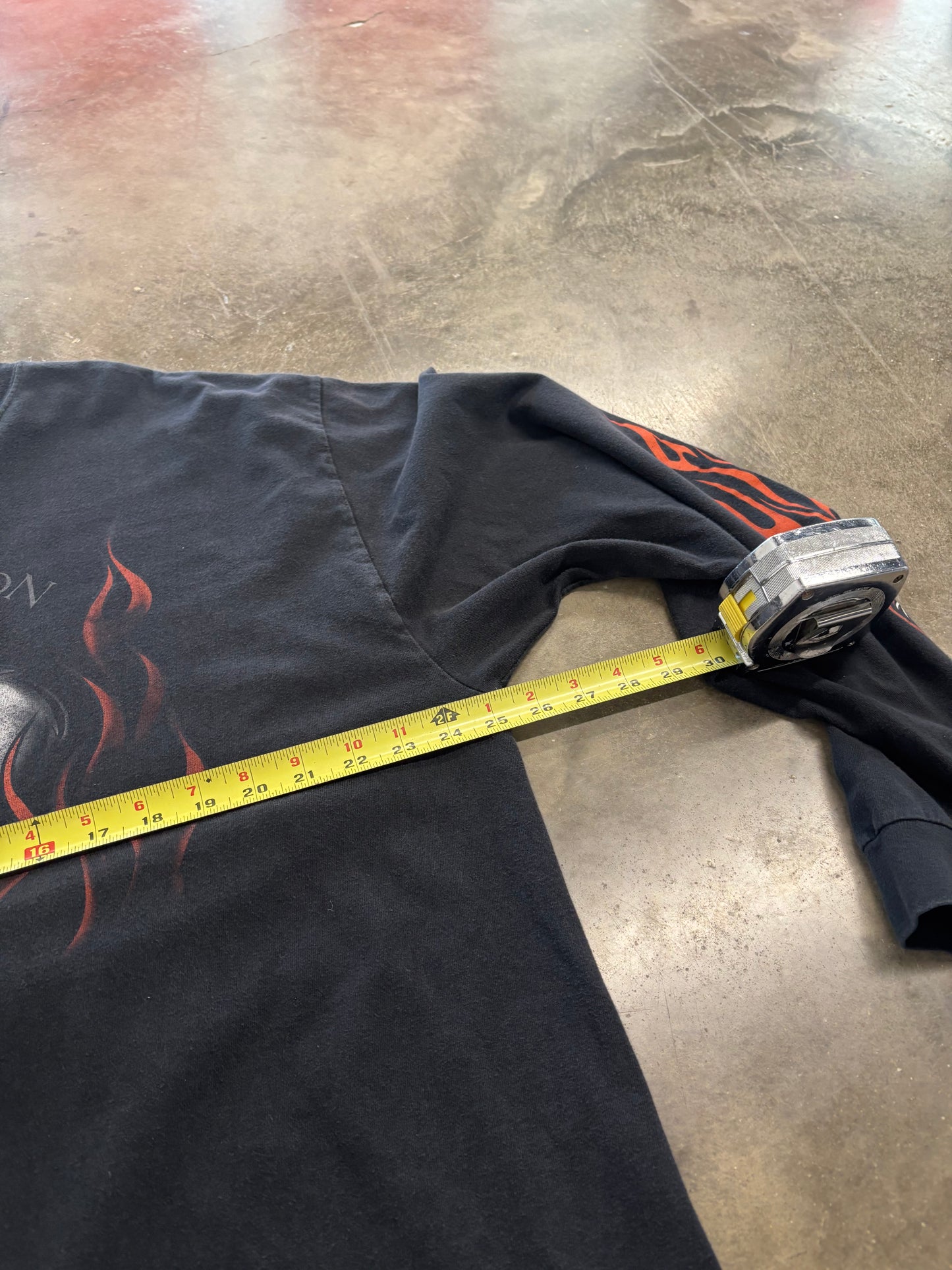 Vintage Harley Davidson Taz looney tunes flame long sleeve size xxl