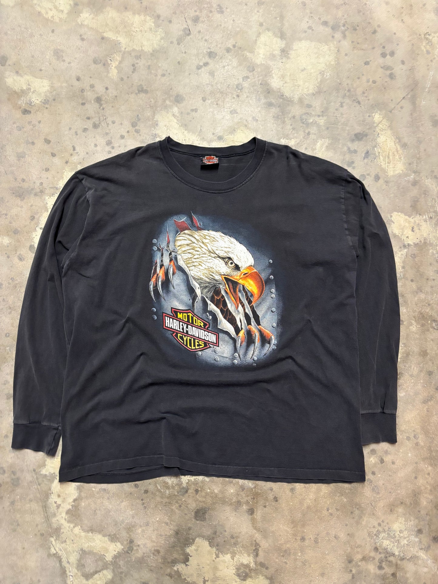 Vintage Harley Davidson Eagle Rip long sleeve shirt size XXXL