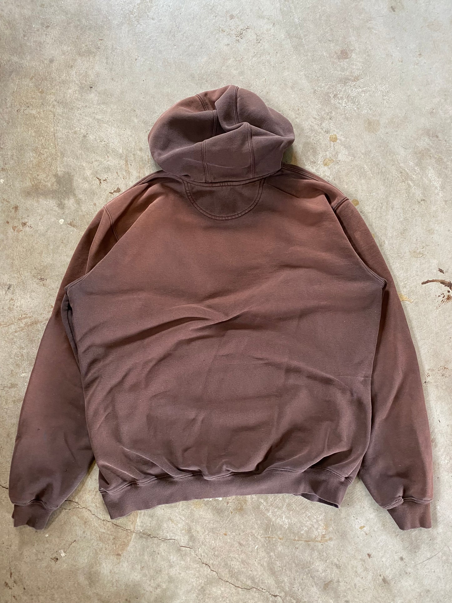 Vintage Faded Distressed Carhartt Earth Tone Hoodie Size XL