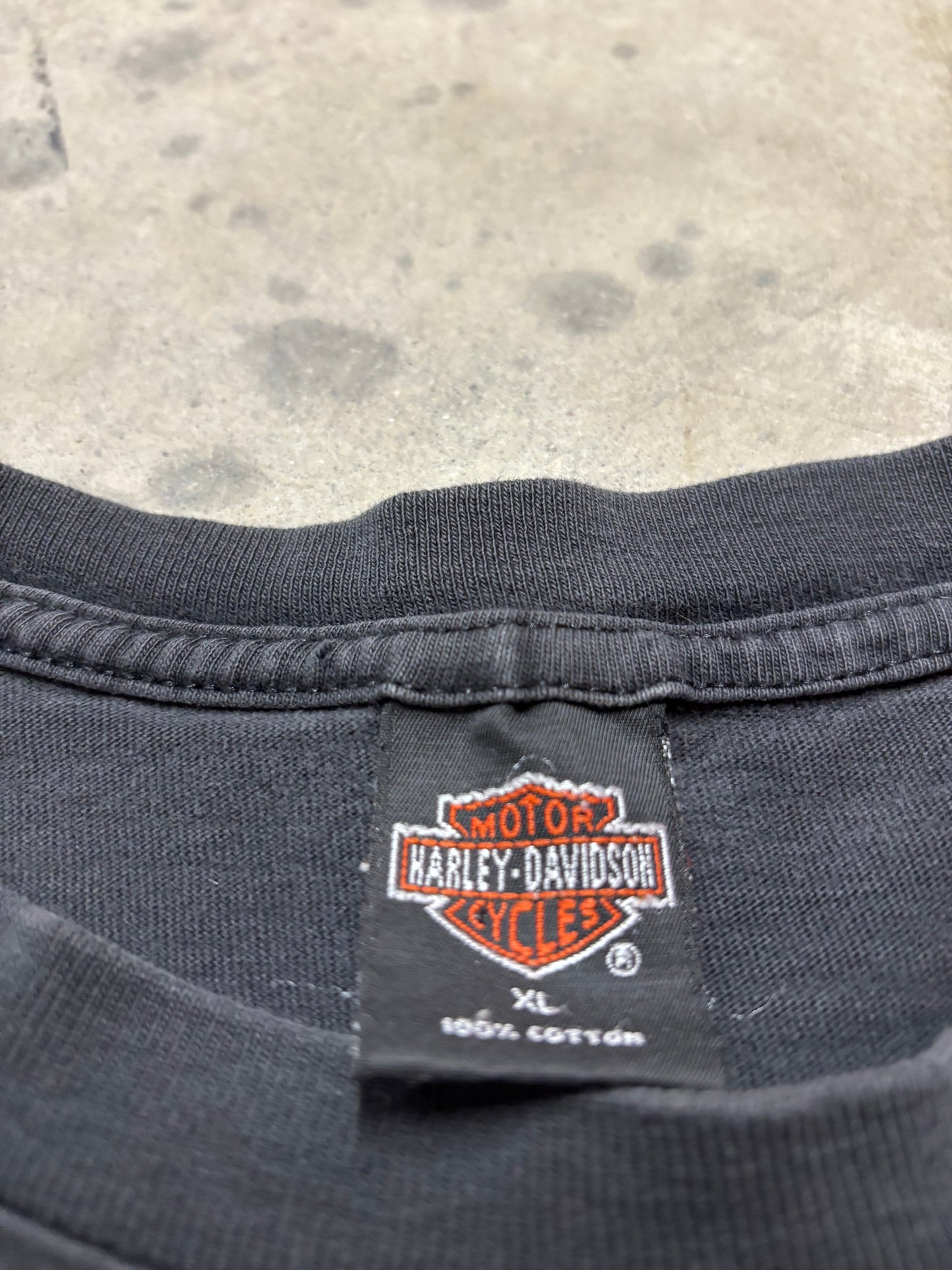 Vintage Harley Davidson eagle flames long sleeve shirt size XL