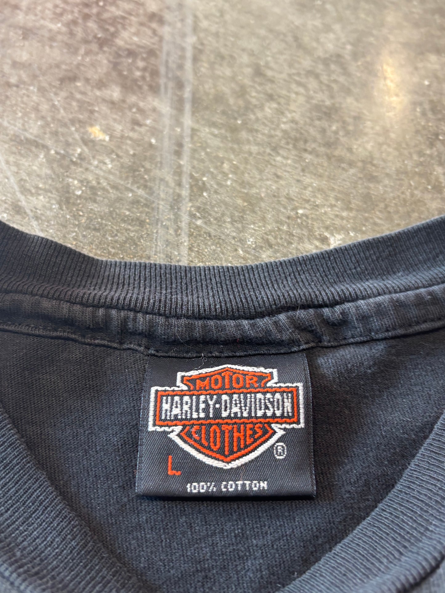 Vintage Harley Russia shirt size large