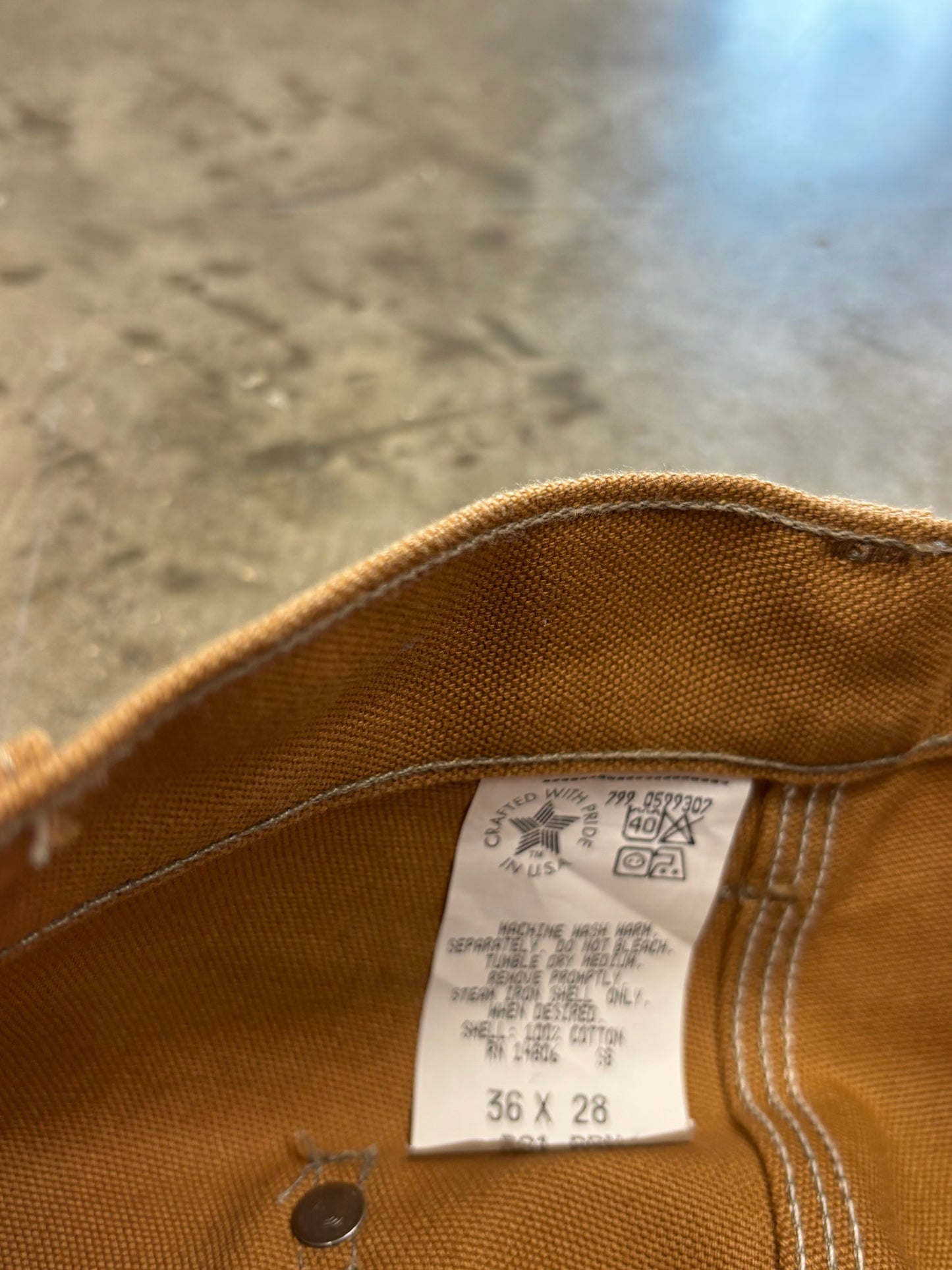 Deadstock carhartt double knees tan
