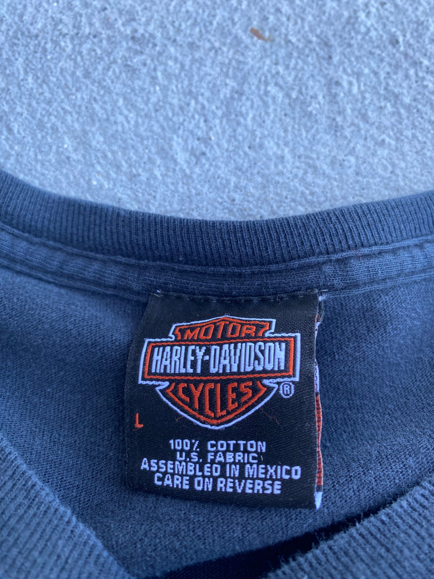 Vintage Harley Davidson Flaming Logo Long sleeve size large