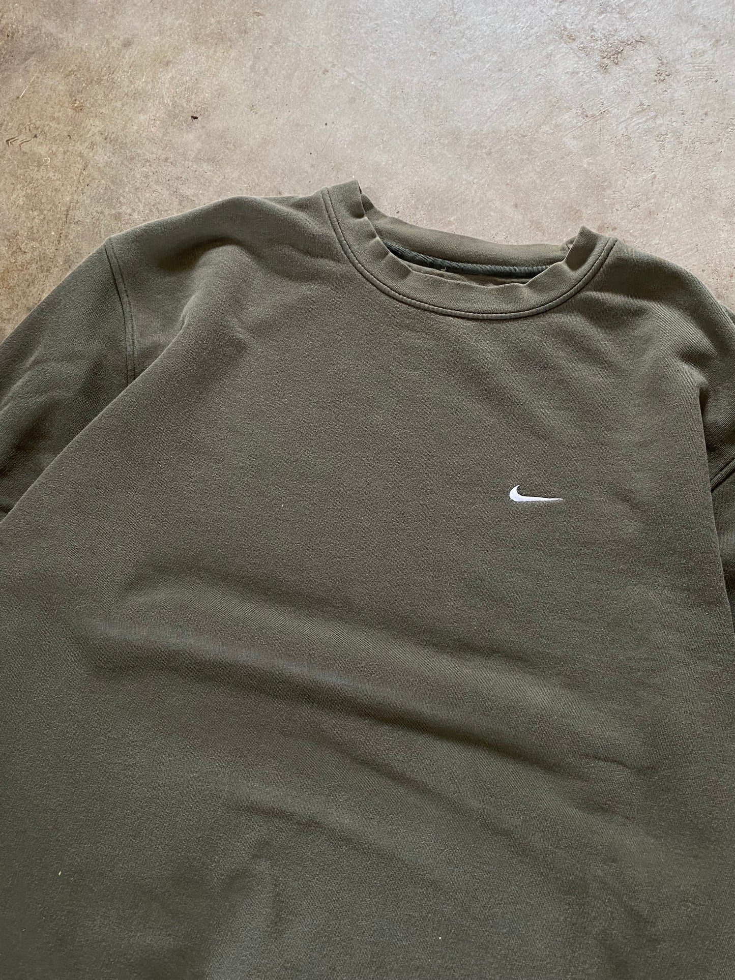 Y2K Nike Olive Earth Tone Sweatshirt Size XXL