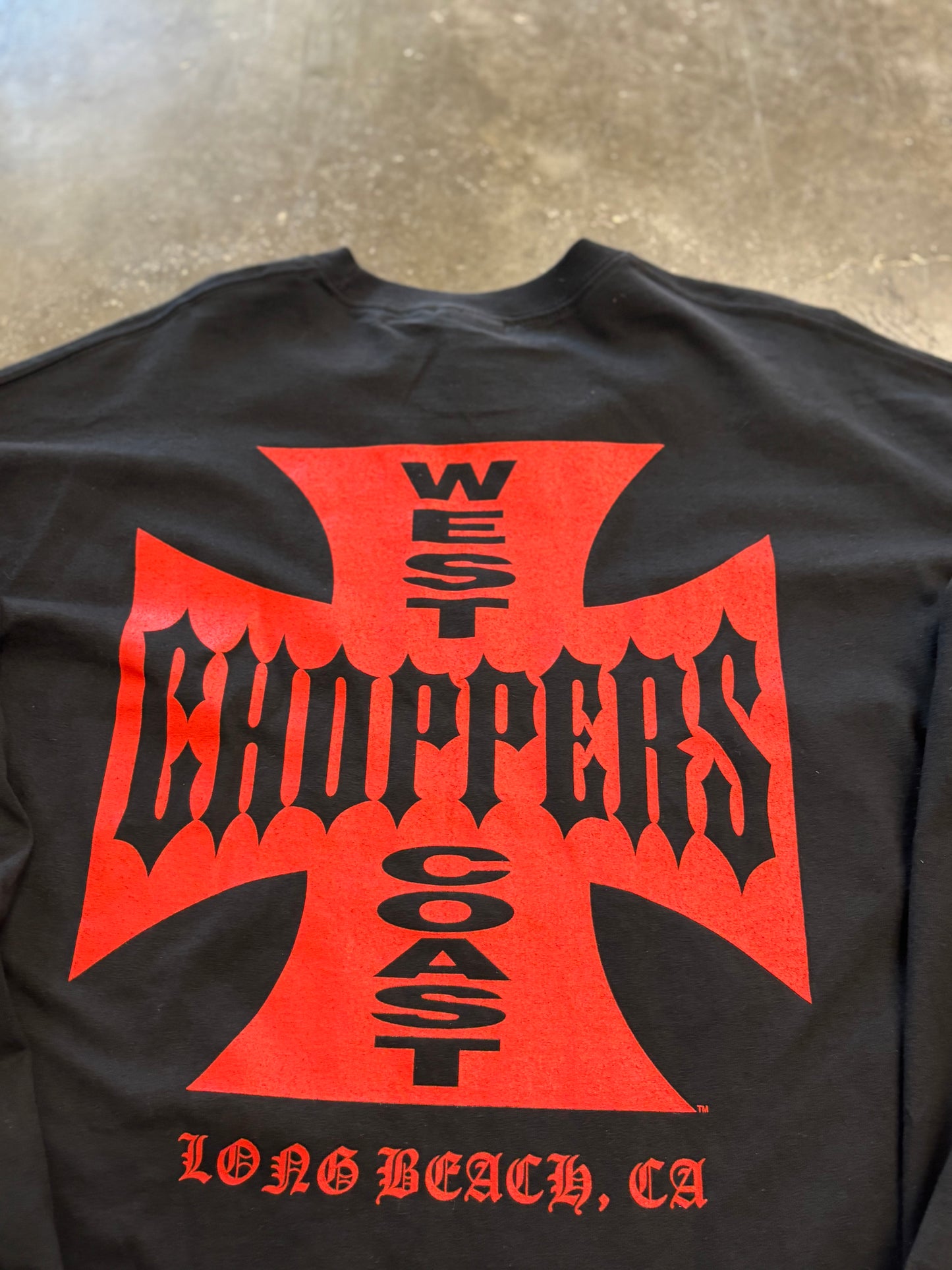 Vintage West Coast Choppers skull long sleeve size xxl