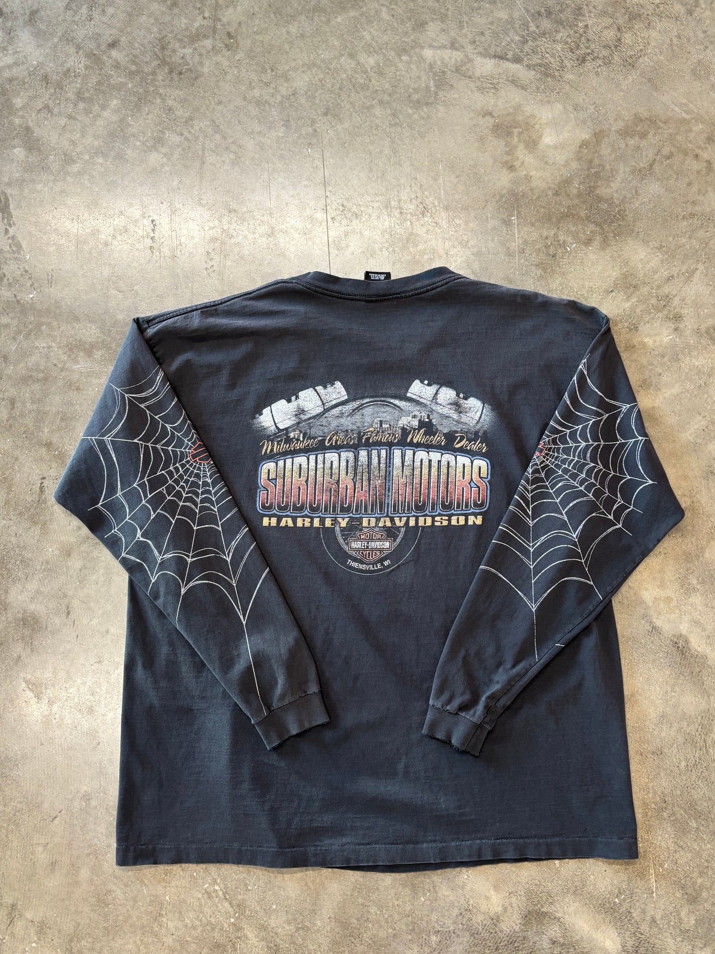Vintage Harley Davidson Spider Long sleeve size XXXL fits 2XL
